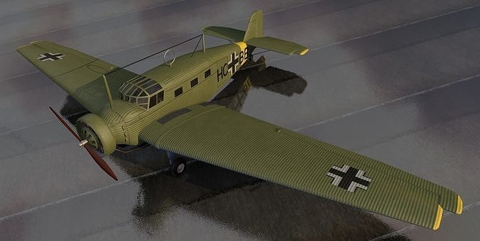 Junkers W 34 3D model