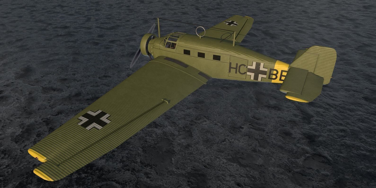 Junkers W 34 3D model_11