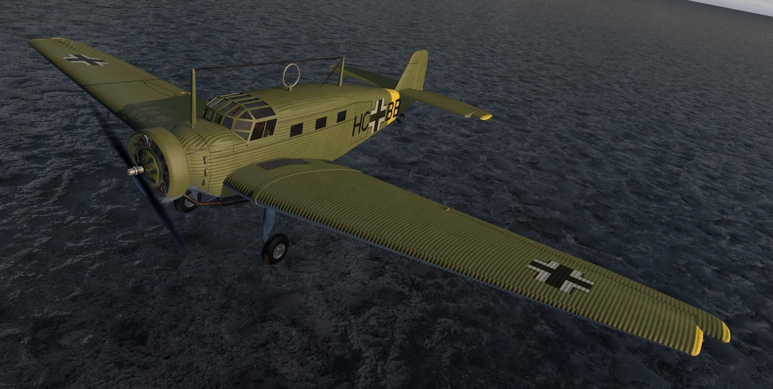 Junkers W 34 3D model_12
