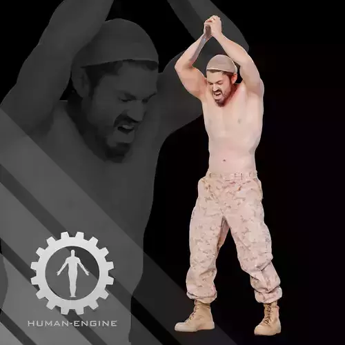 Male Scan - Victor Knife Pose 227