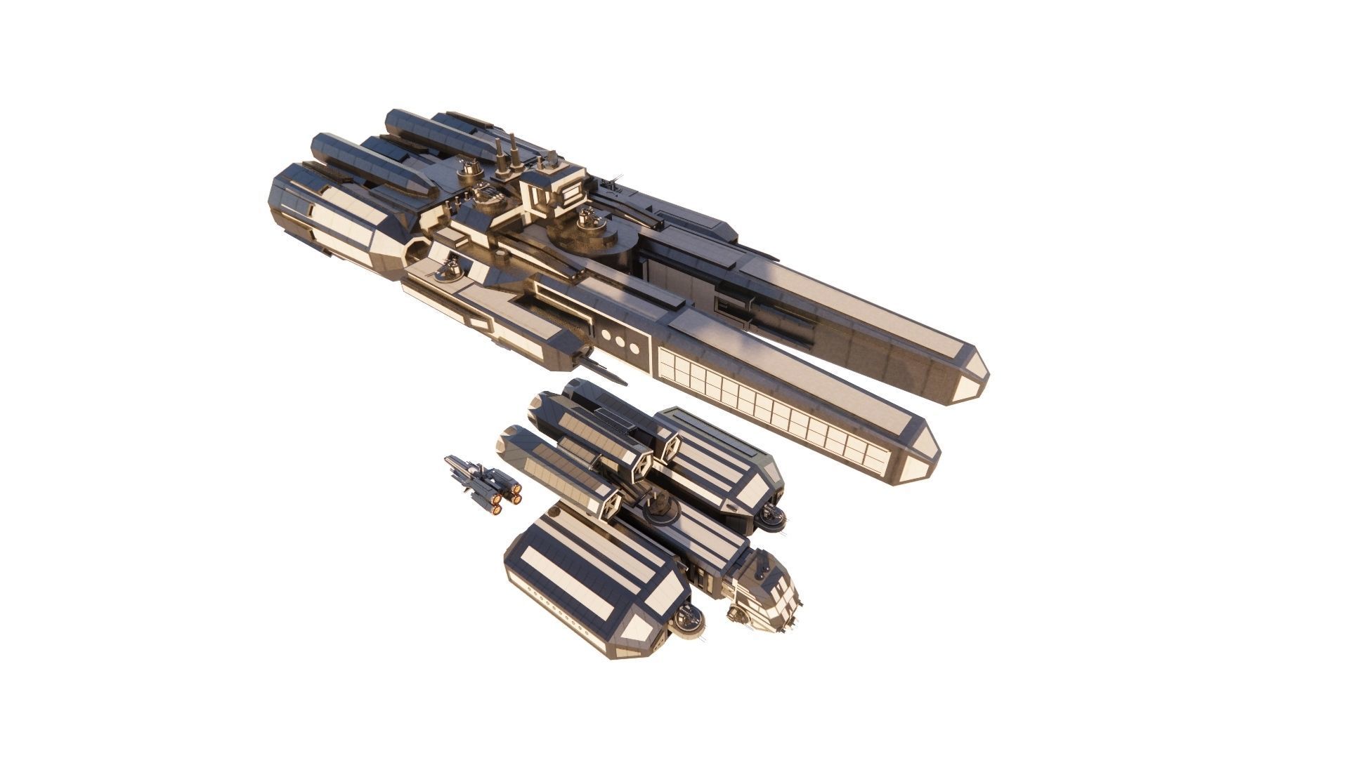 Spaceship-spacecraft-49 3D model_7