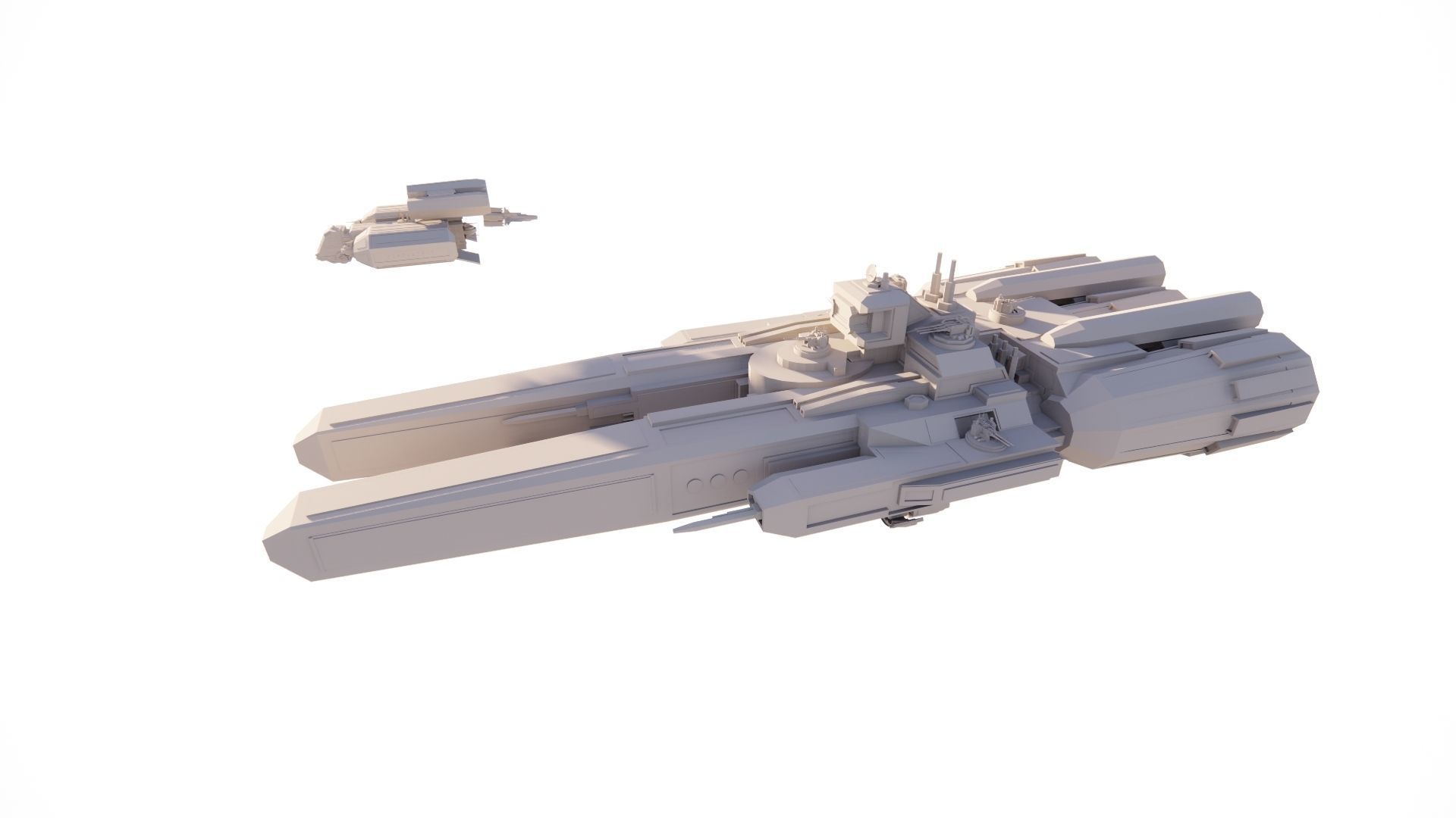 Spaceship-spacecraft-49 3D model_1