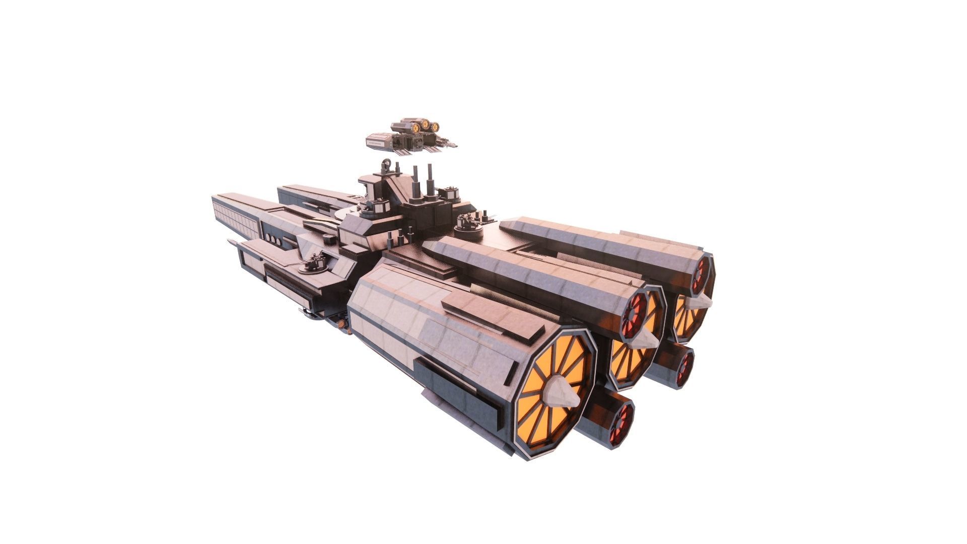 Spaceship-spacecraft-49 3D model_4