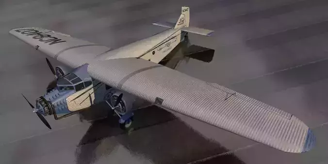 5-AT Trimotor 3D model
