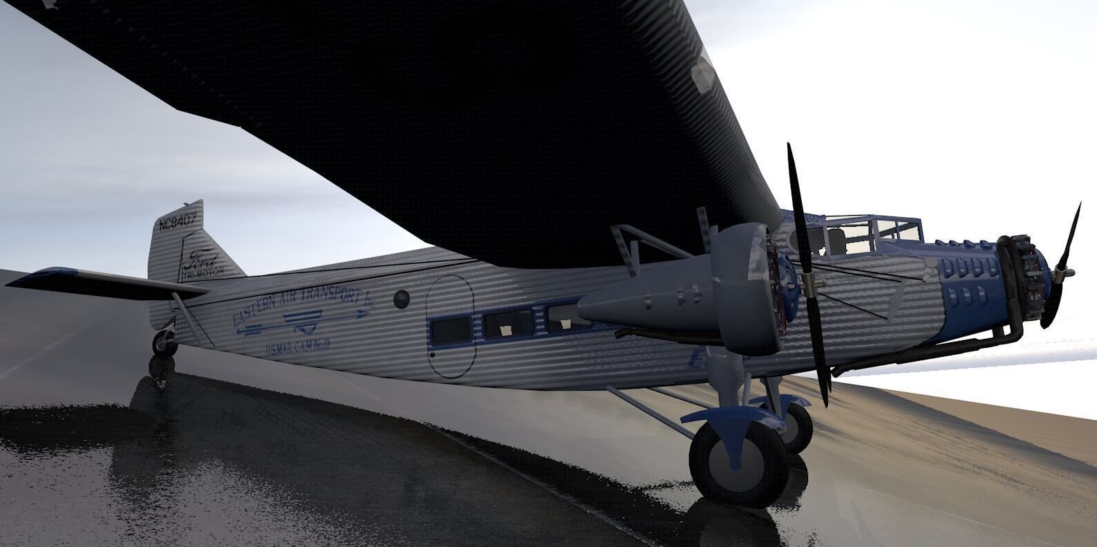 5-AT Trimotor 3D model_8