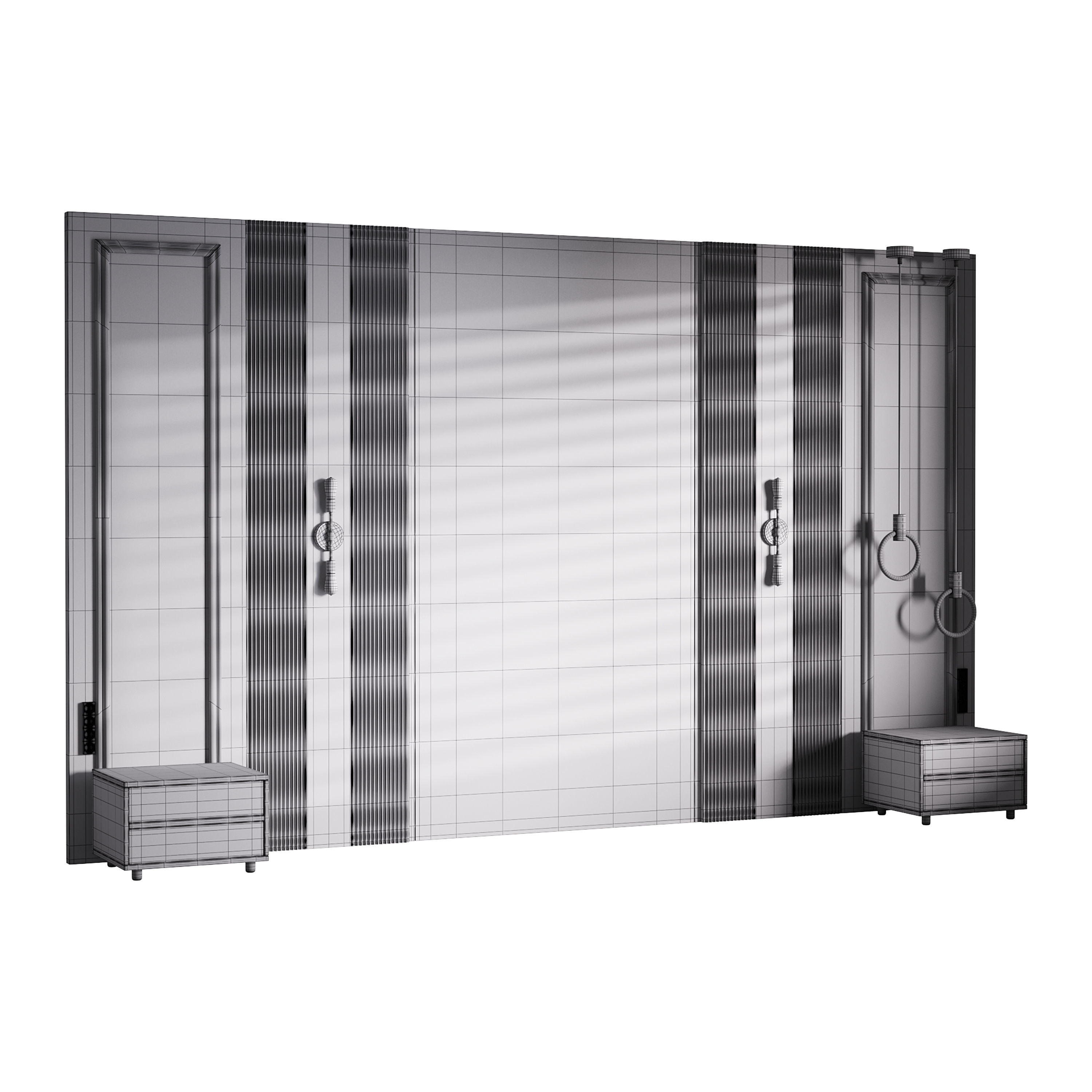 Decorative Wall panel  32 3D model_13