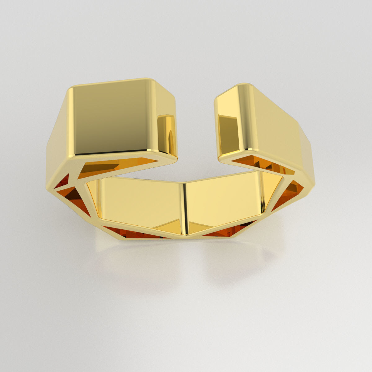 Hexagon ring Free 3D print model_4