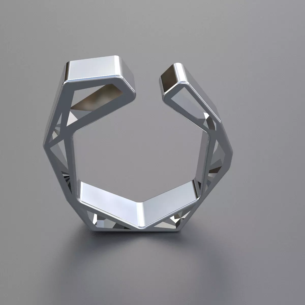 Hexagon ring Free 3D print model_0