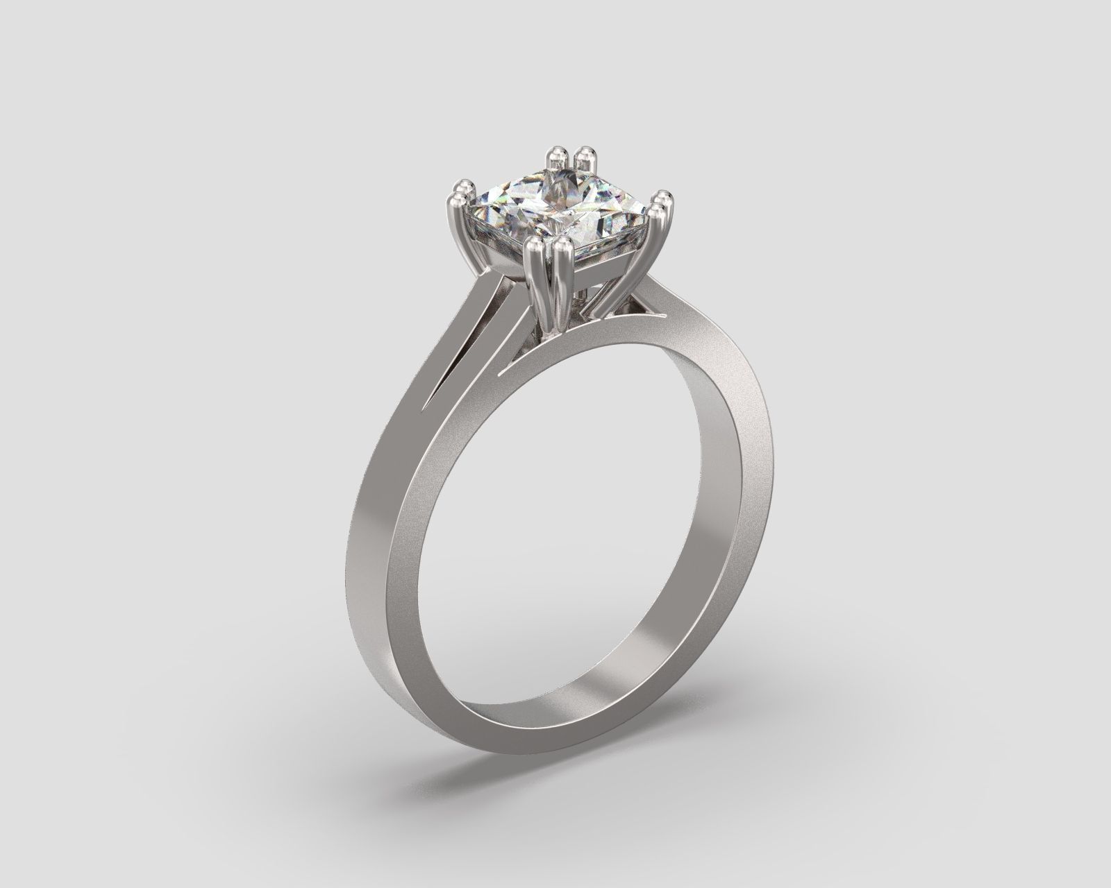 R 077 ring Solitarie 3D print model_7