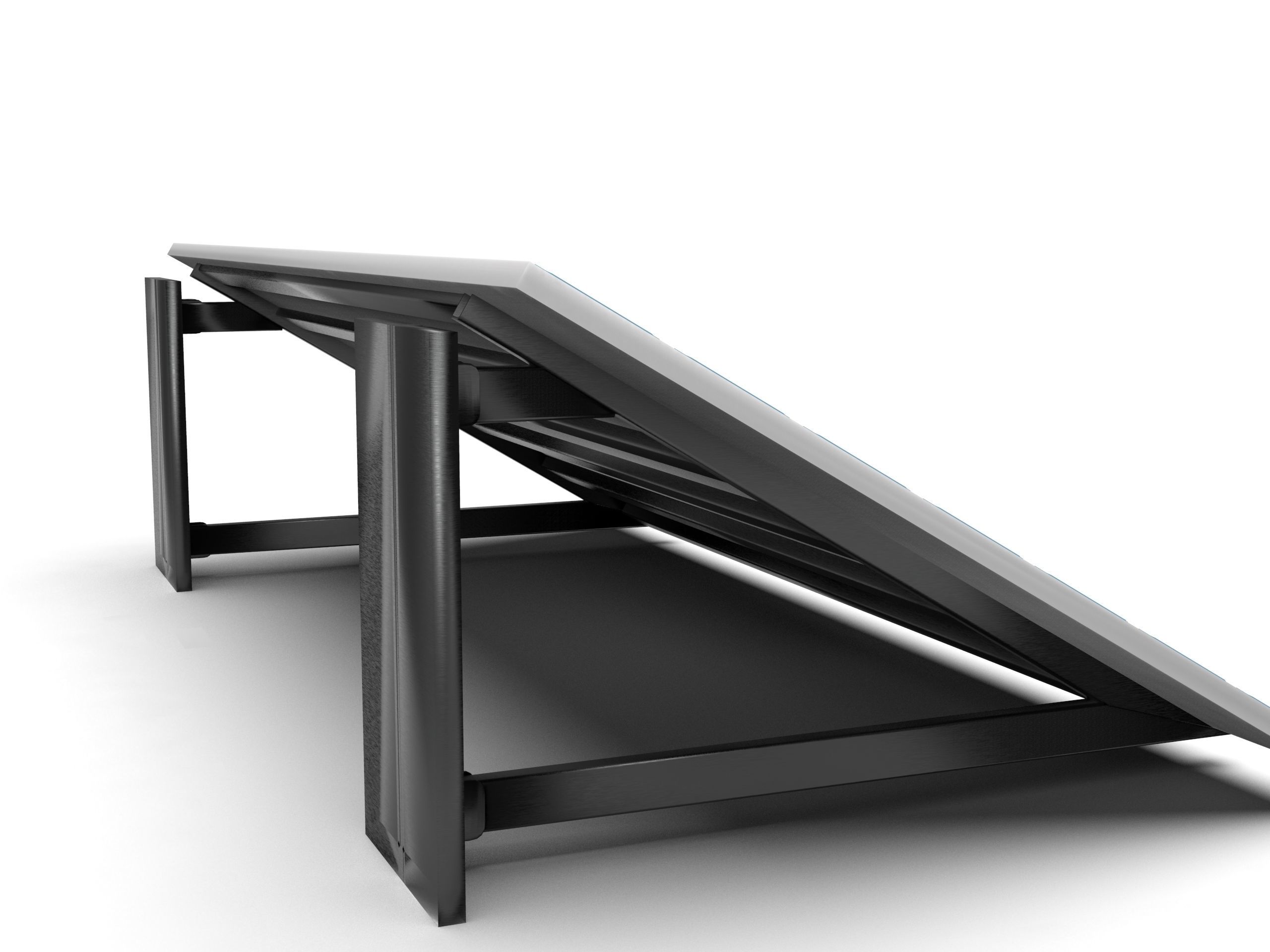 Basic Solar Panel Low-poly 3D model_5