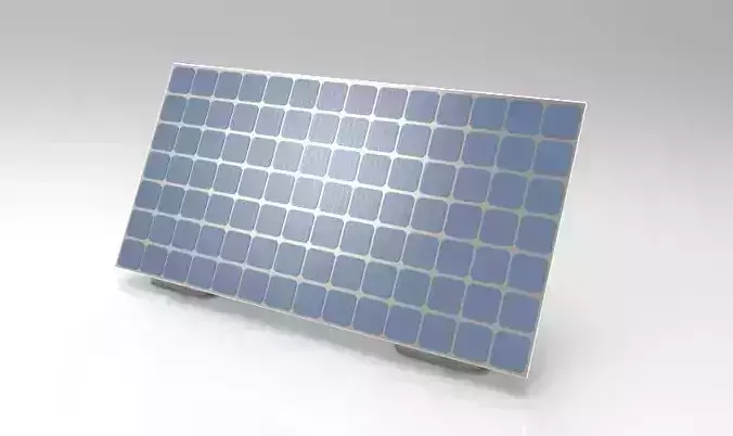 Basic Solar Panel Low-poly 3D model