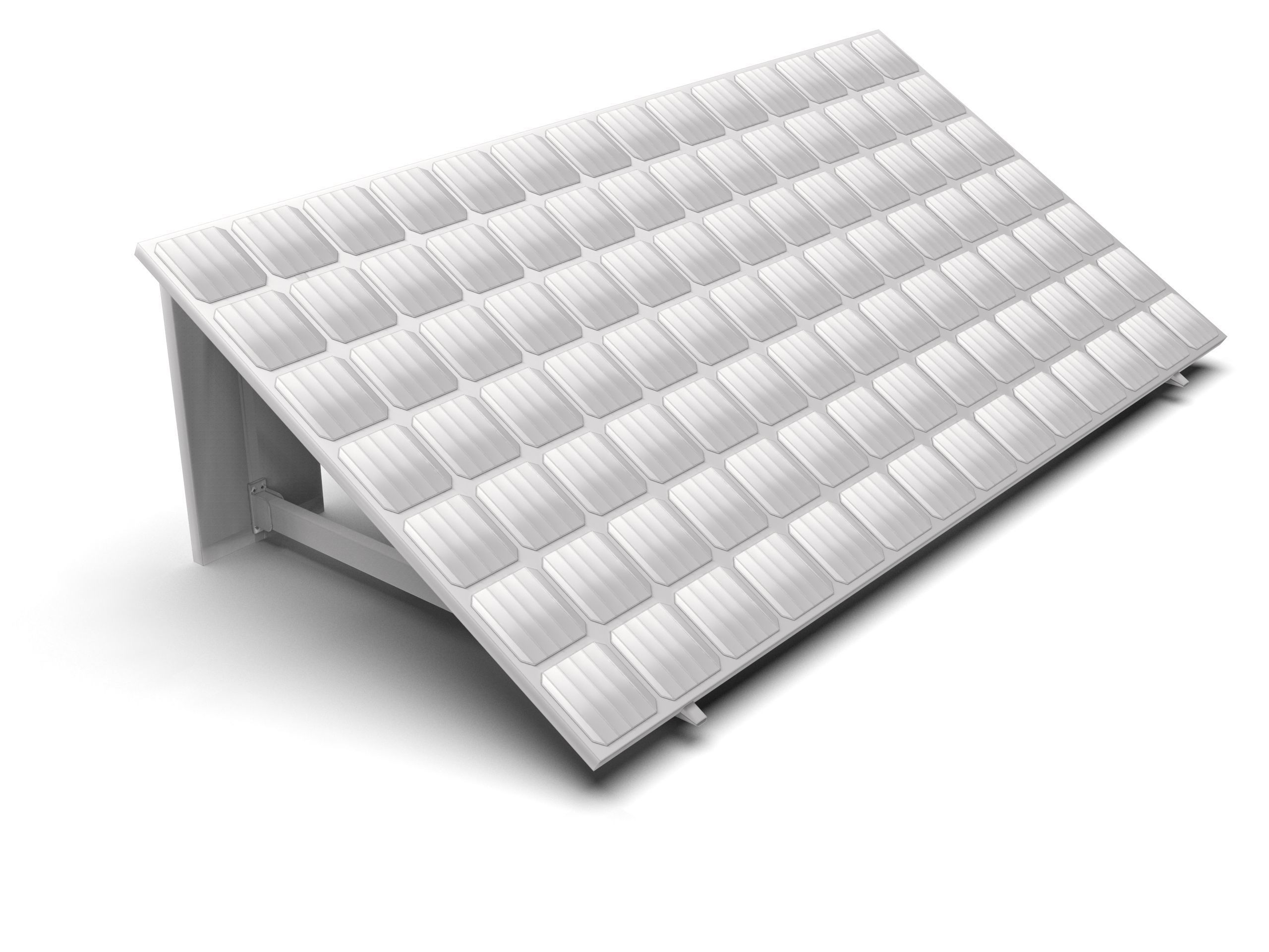 Basic Solar Panel Low-poly 3D model_11