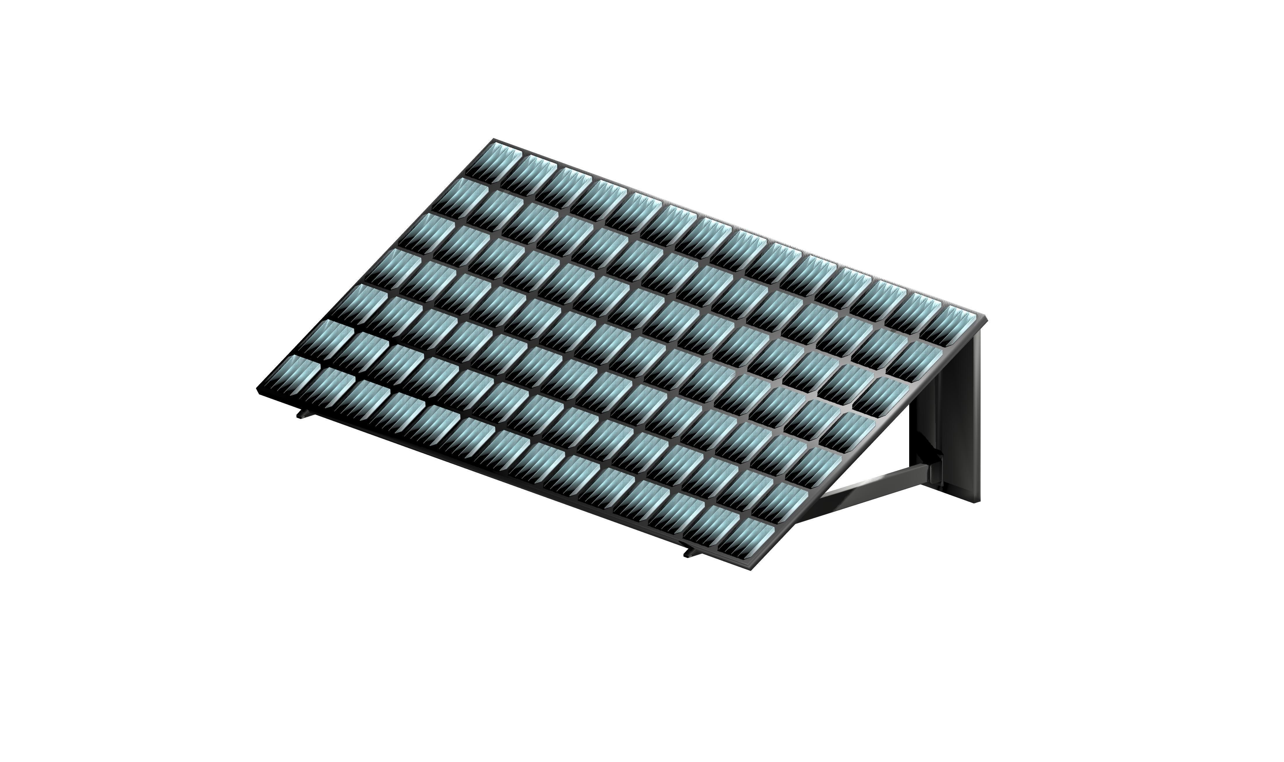 Basic Solar Panel Low-poly 3D model_8
