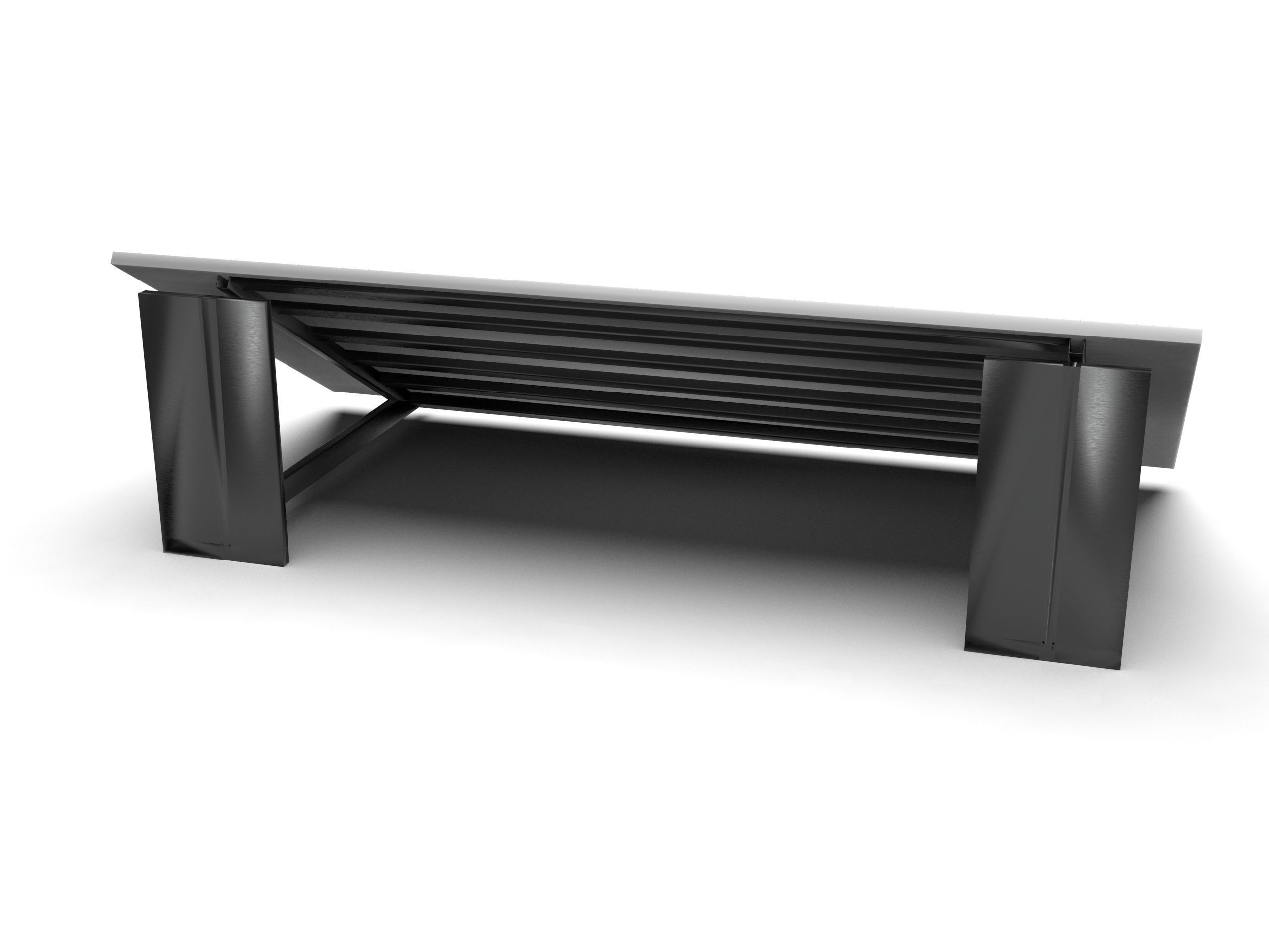 Basic Solar Panel Low-poly 3D model_4