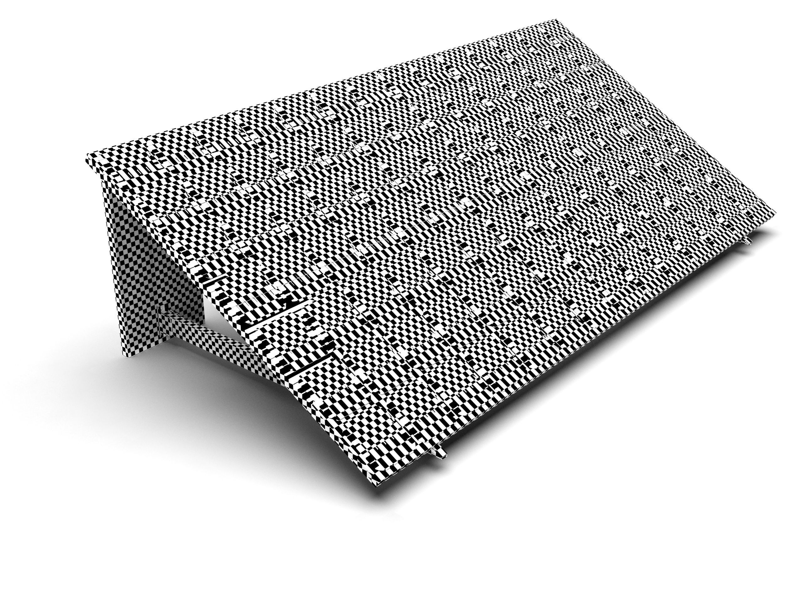 Basic Solar Panel Low-poly 3D model_10