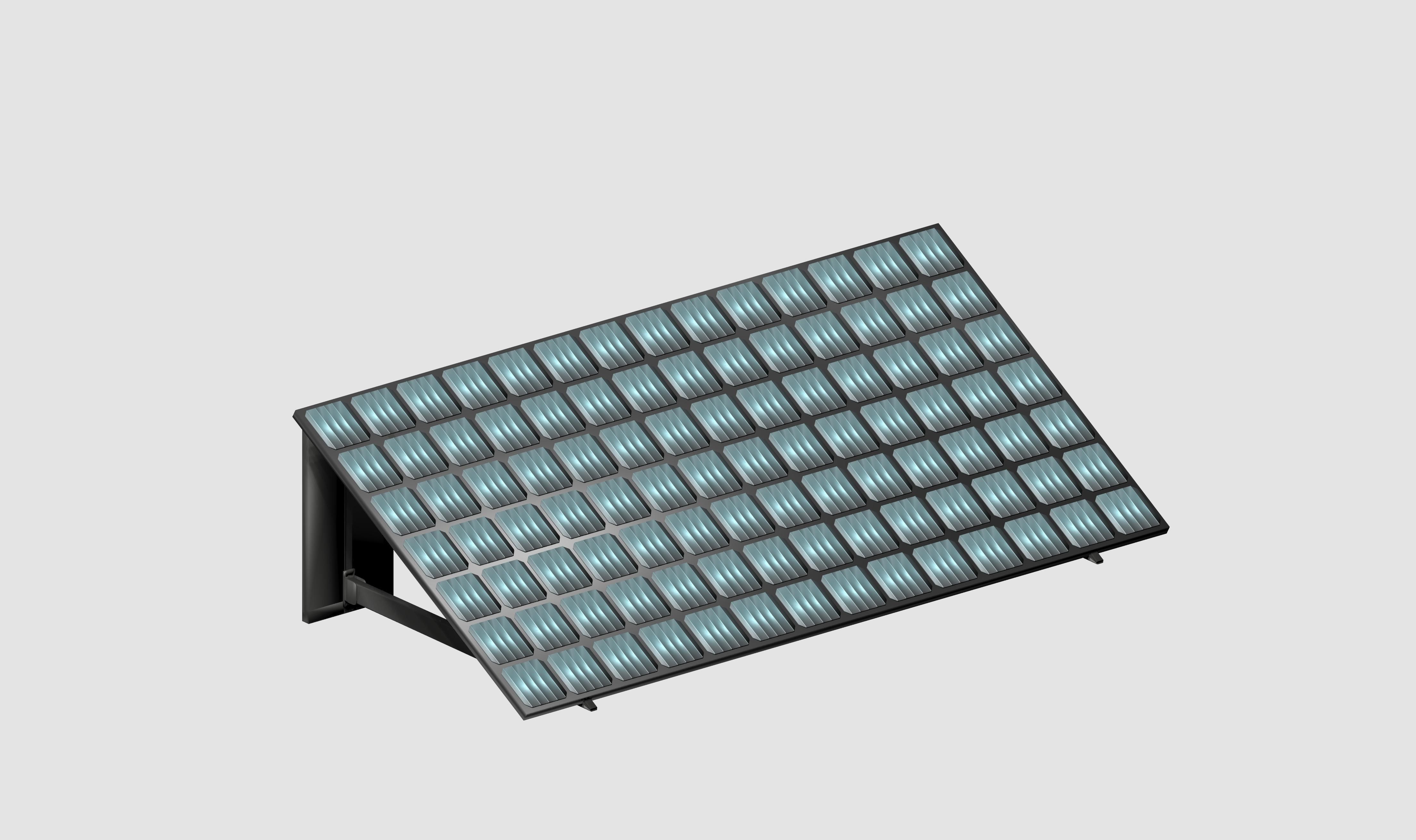 Basic Solar Panel Low-poly 3D model_9