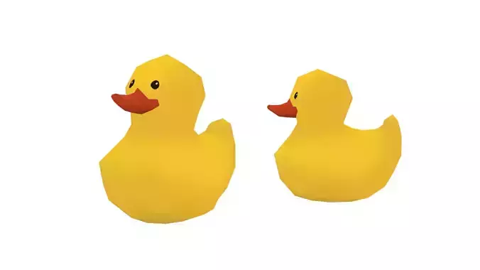 Duck Toy - Hand Painted Free 3D model