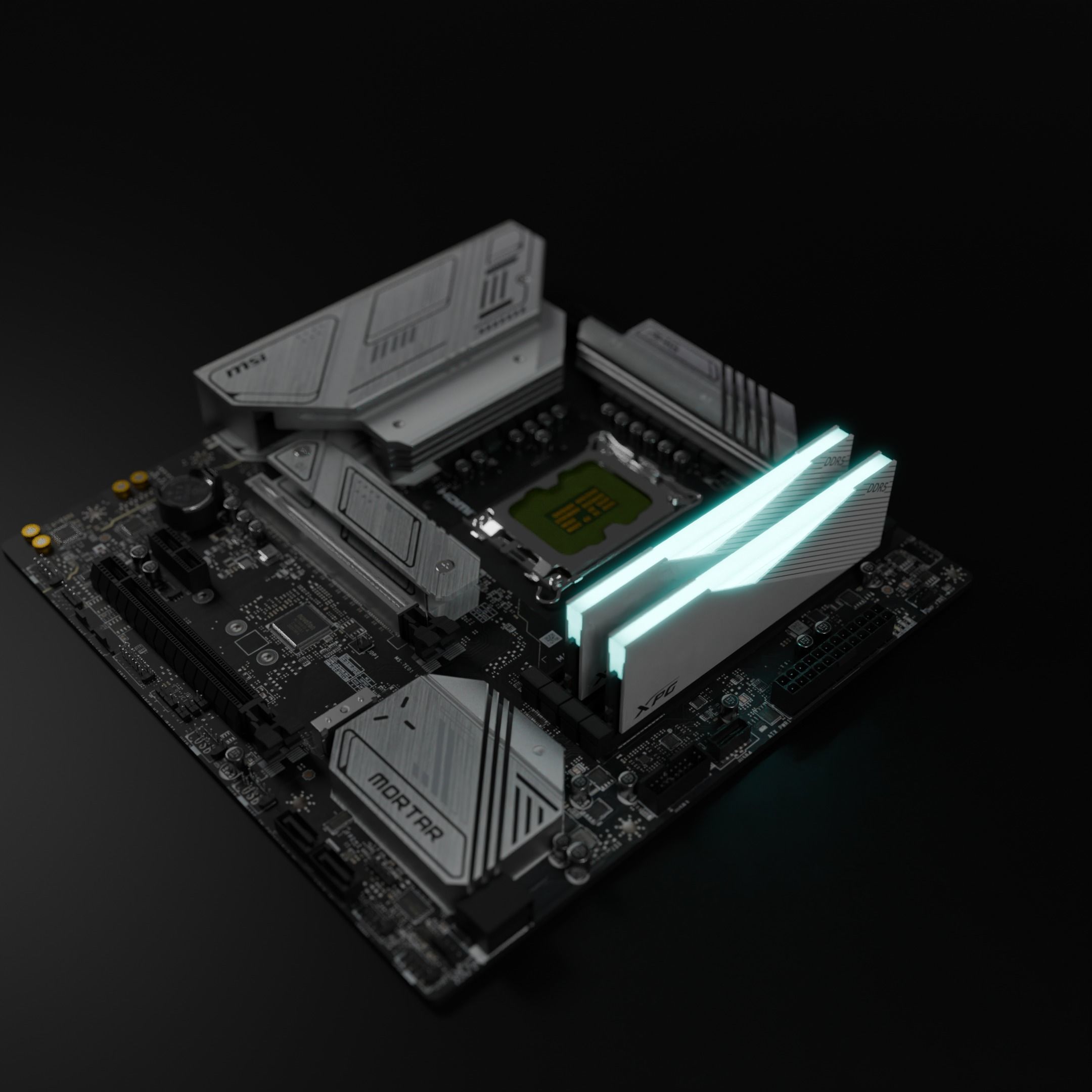 A-DATA  XPG RAM RGB DDR5 3D model_2
