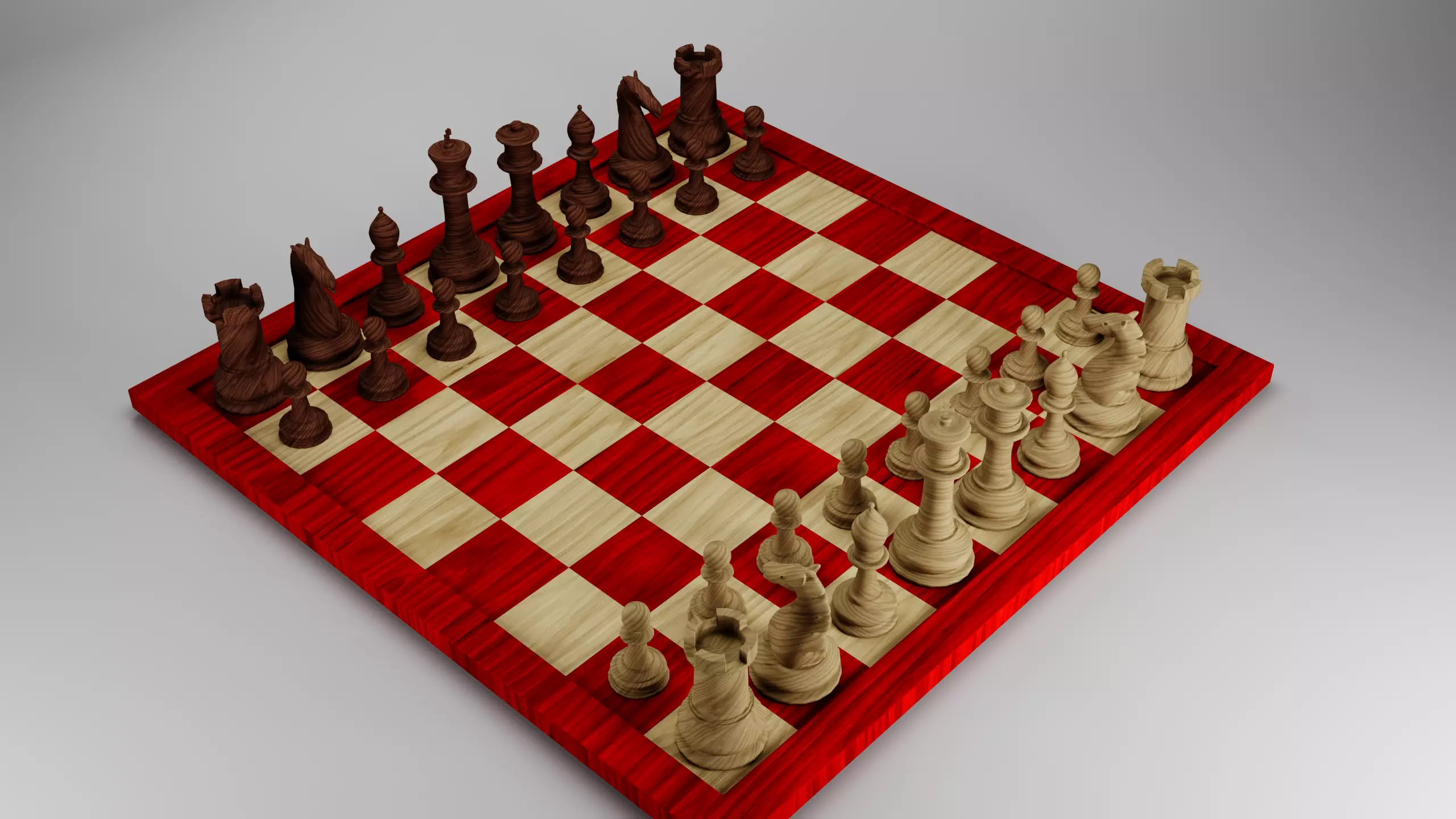 Chess Low-poly 3D model