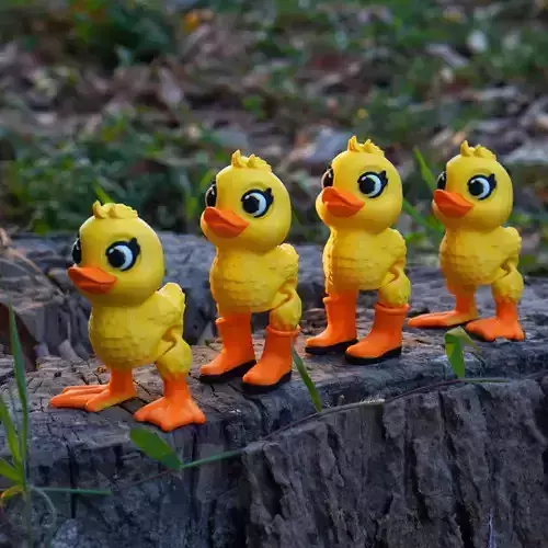 PRINT IN PLACE FLEXI DUCK WITH BOOTS