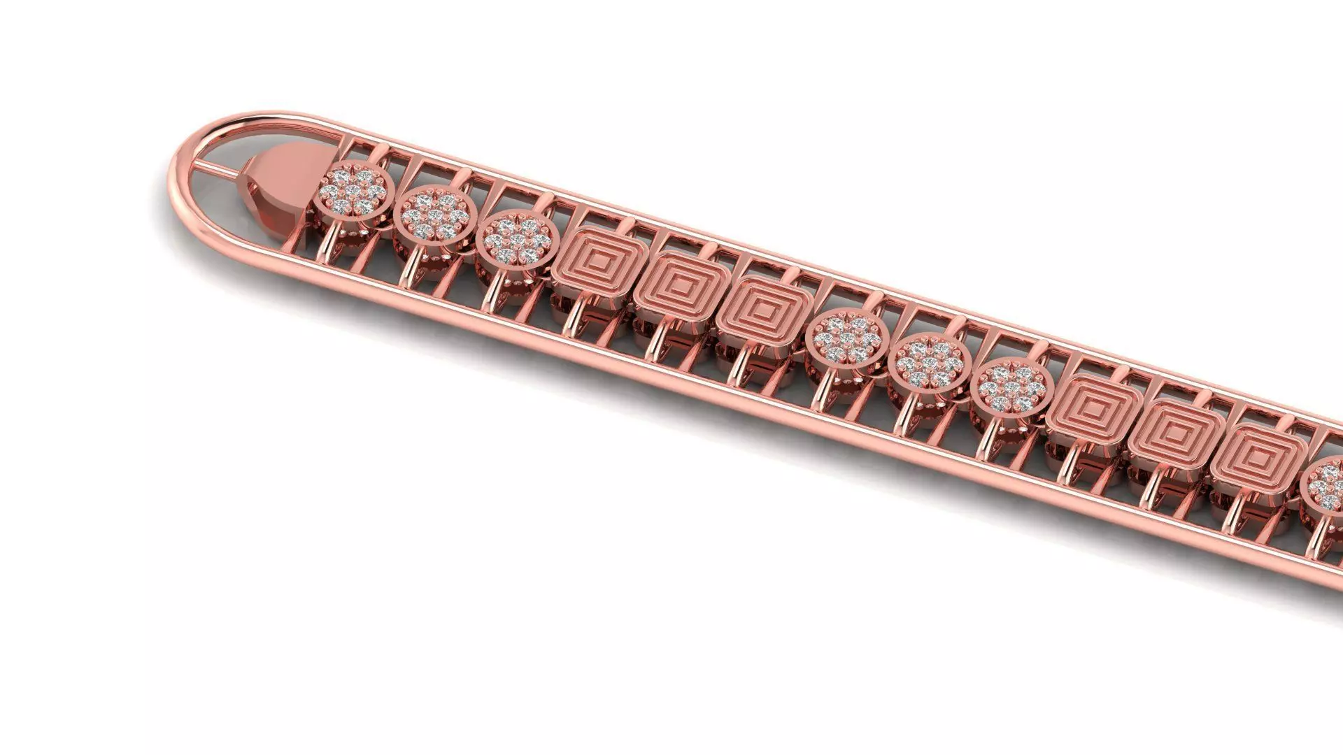 3d model bracelet or chain link 3D print model_0