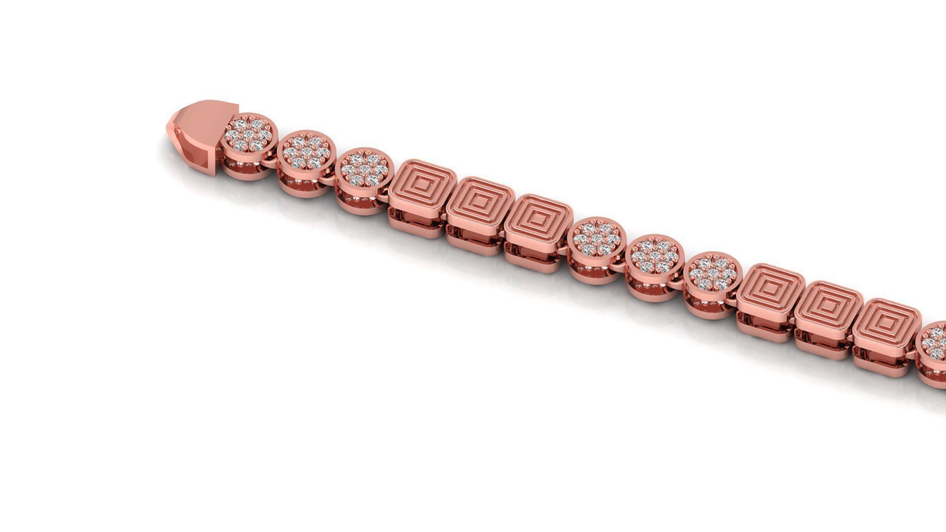 3d model bracelet or chain link 3D print model_3