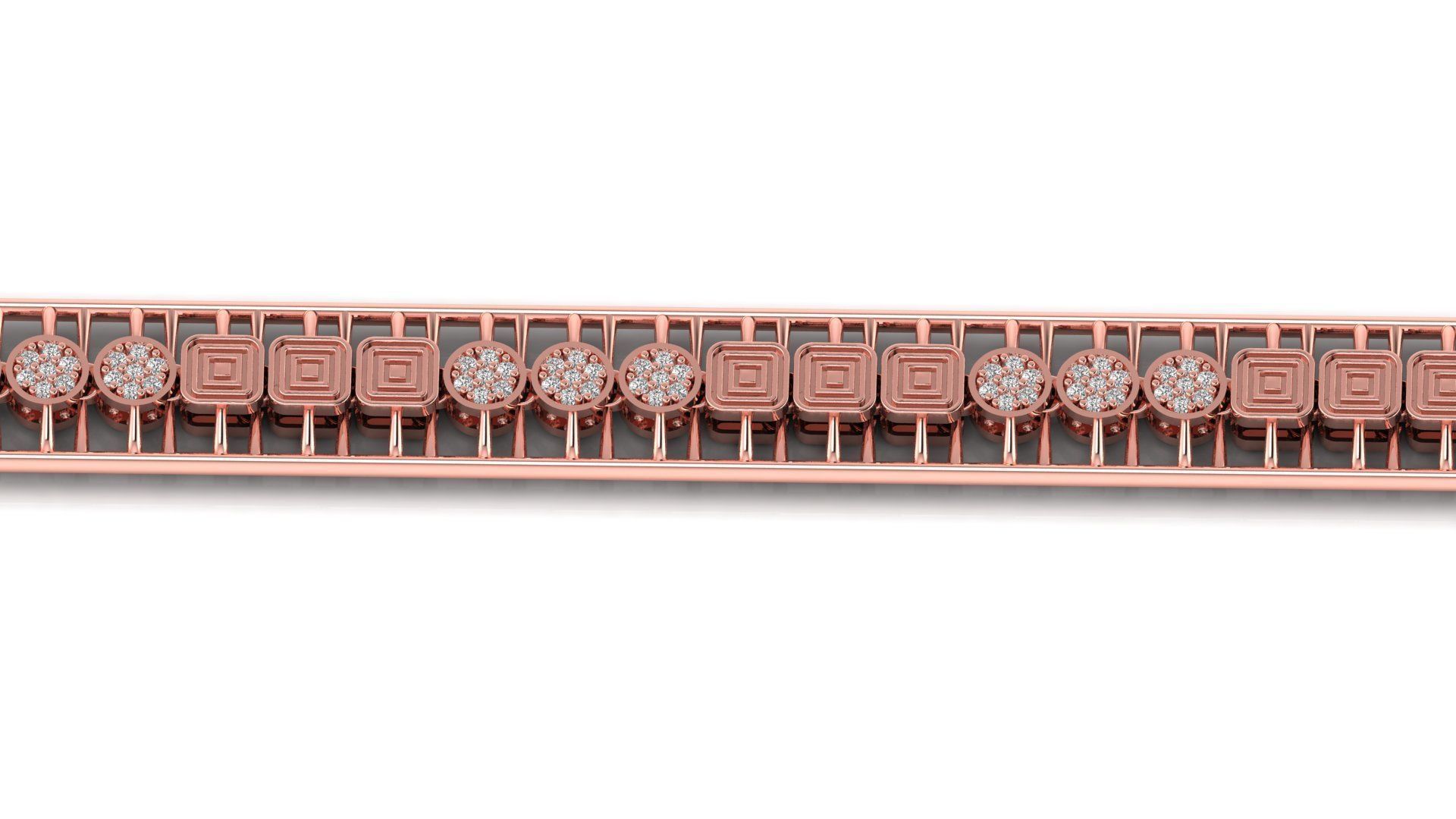 3d model bracelet or chain link 3D print model_1