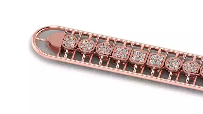 diamond 3d model bracelet or chain link 3D print model diamond 3d model bracelet or chain link 3D print model