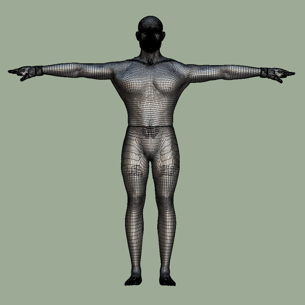 T-Pose Rigged Conor Mcgregor UFC 3D model_5