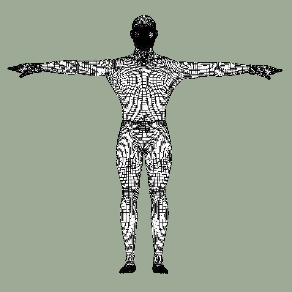 T-Pose Rigged Conor Mcgregor UFC 3D model_8
