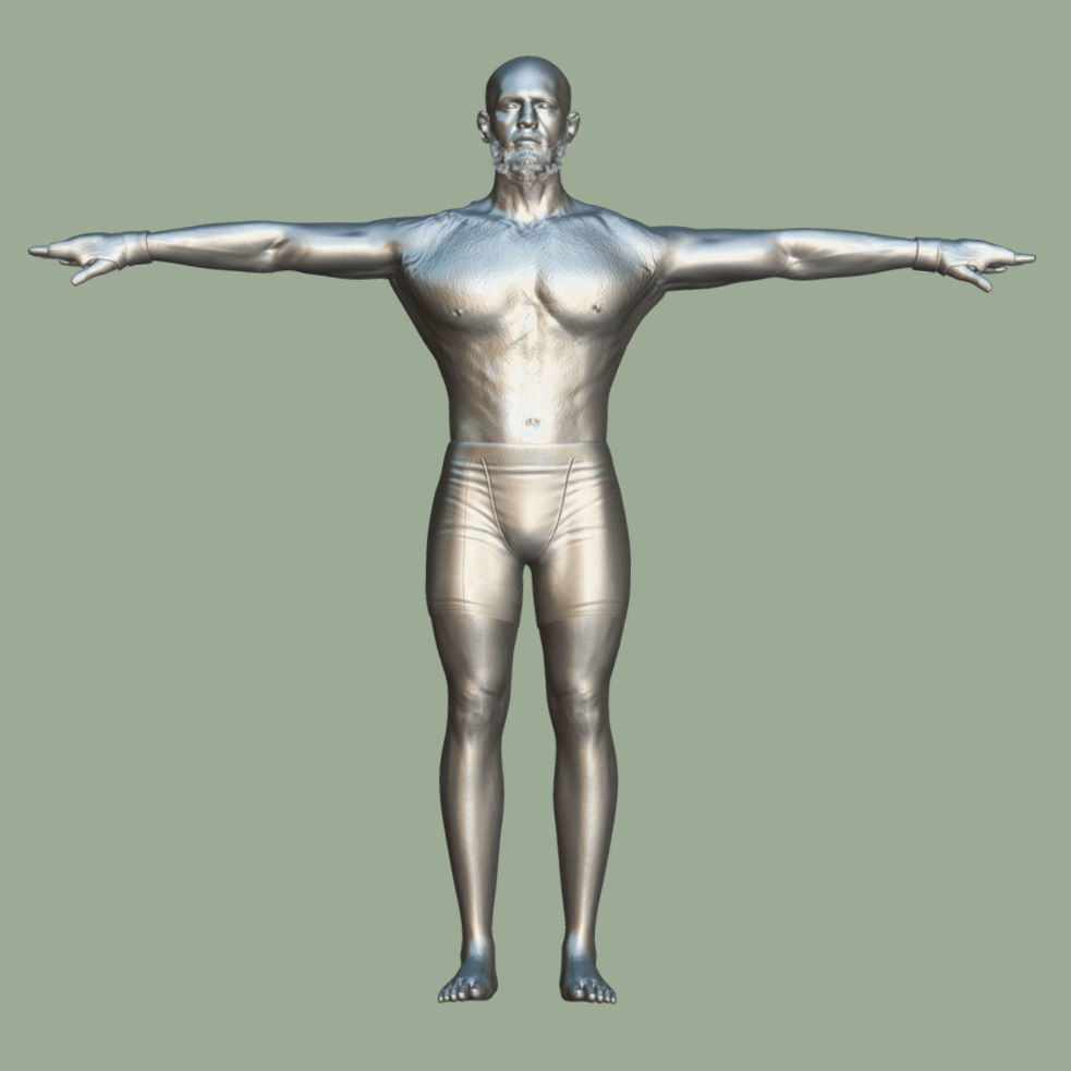 T-Pose Rigged Conor Mcgregor UFC 3D model_4