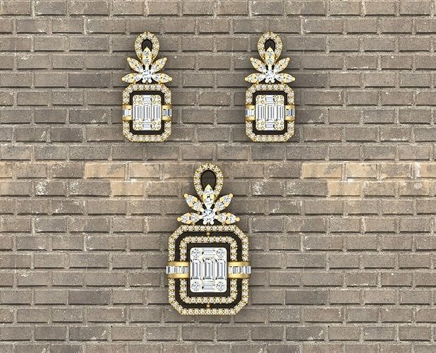 Pendent Set 3D model