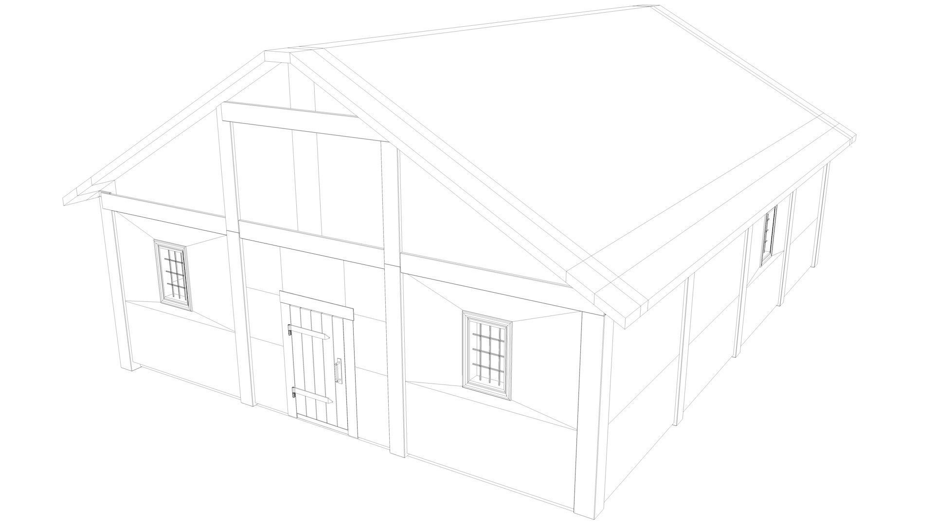 Medieval tavern props 06 3D model_6