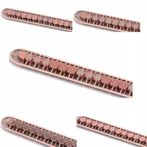 8 chain or bracelet link 3d model 3D Model Collection