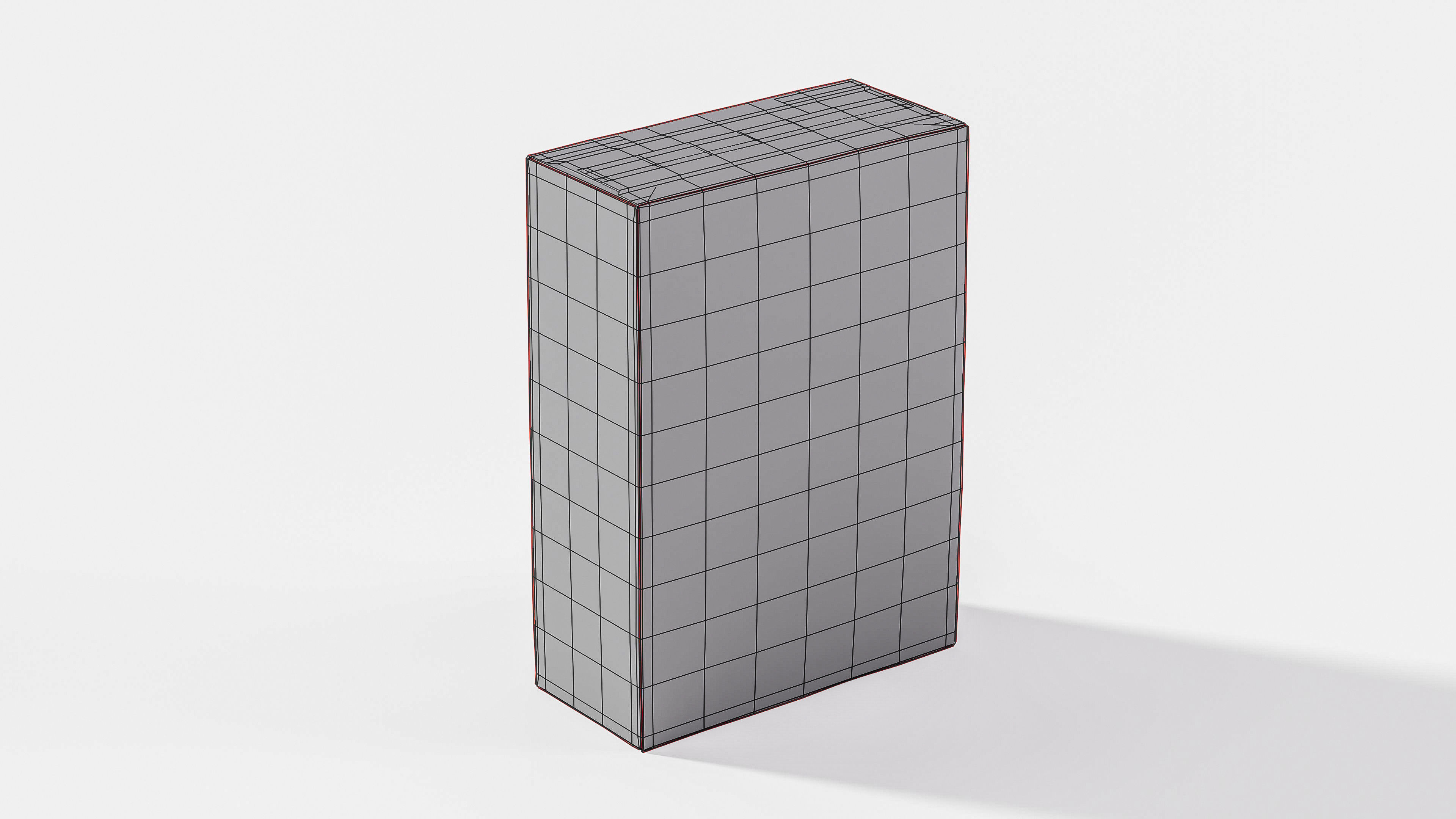 Barilla - Fusilli Packaging  - Pasta - 3D Model - Box Low-poly 3D model_3