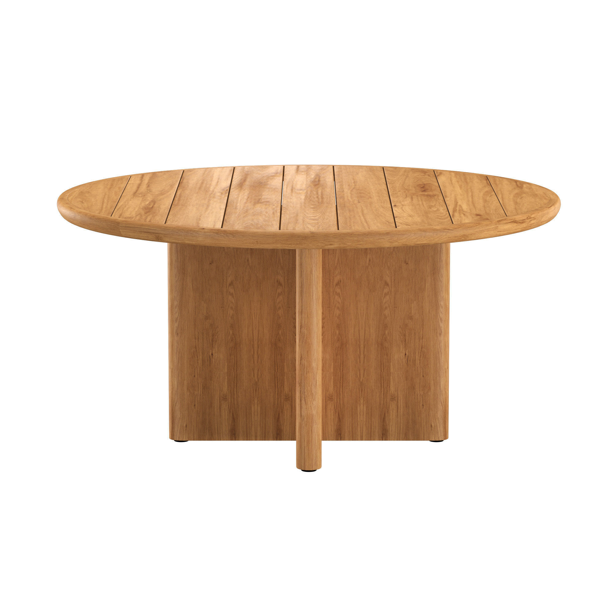 PALMA TEAK ROUND DINING TABLE 3D model_2