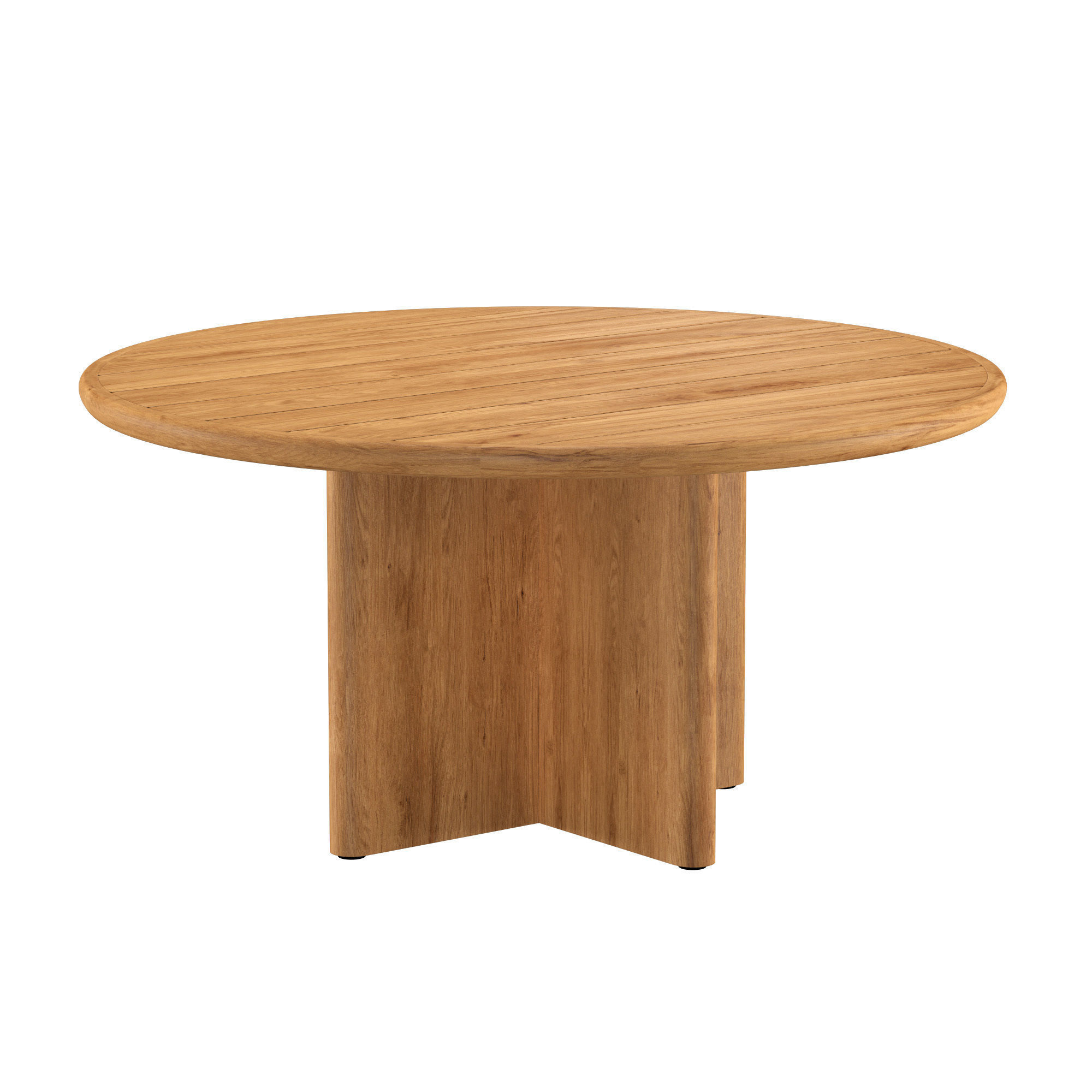 PALMA TEAK ROUND DINING TABLE 3D model_1