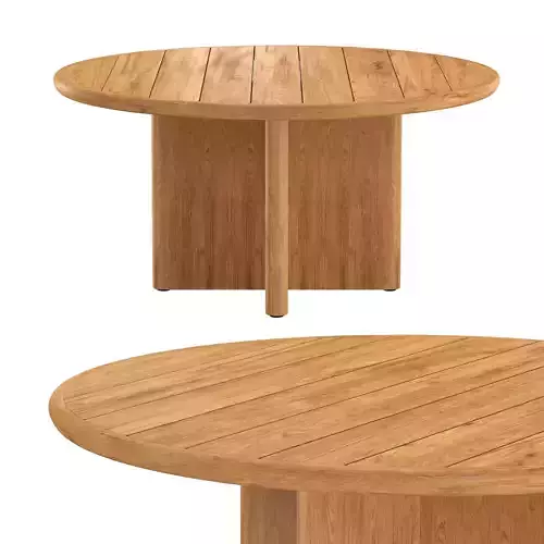 PALMA TEAK ROUND DINING TABLE