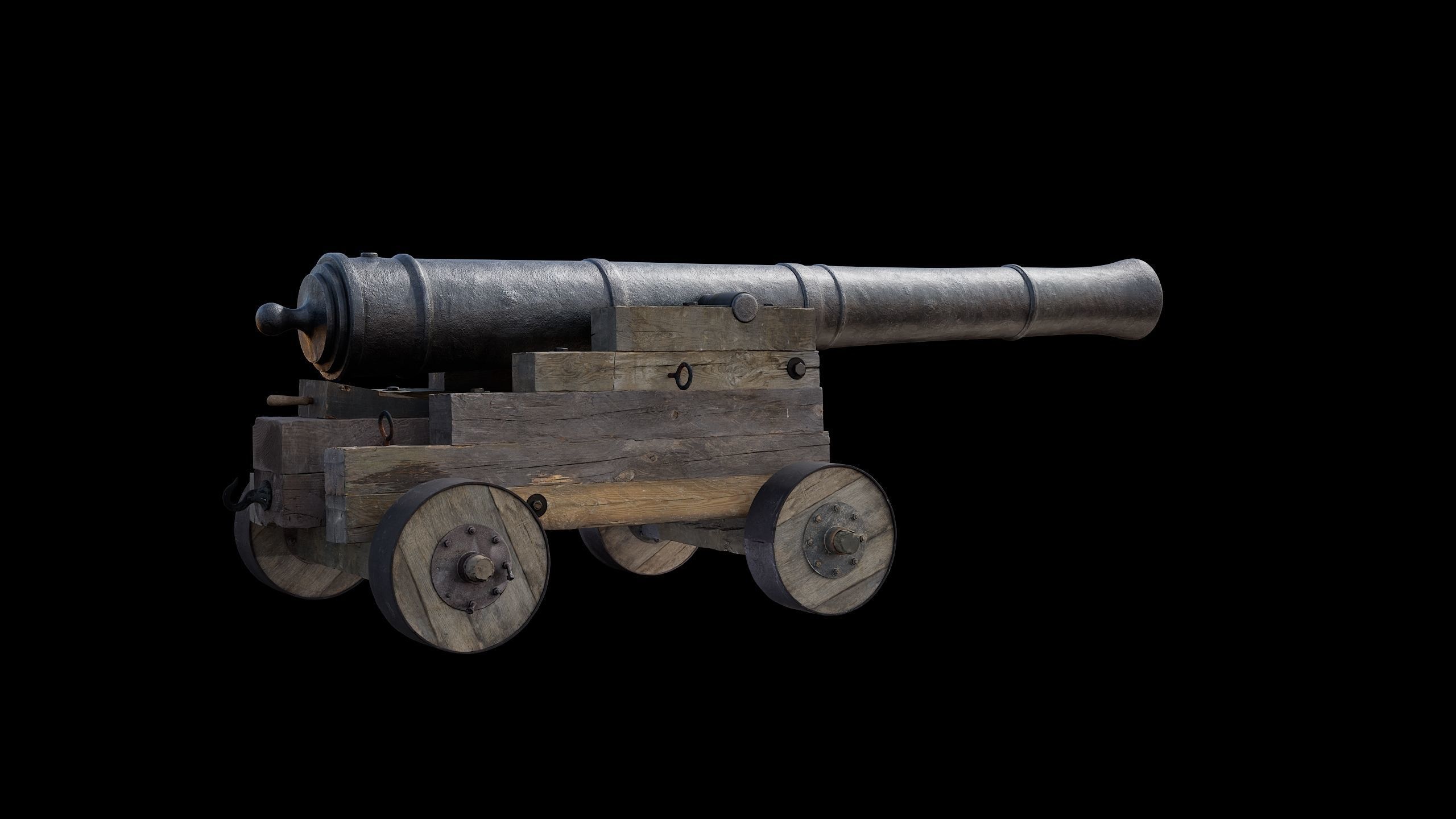 Cannon Naval 1 3D model_11