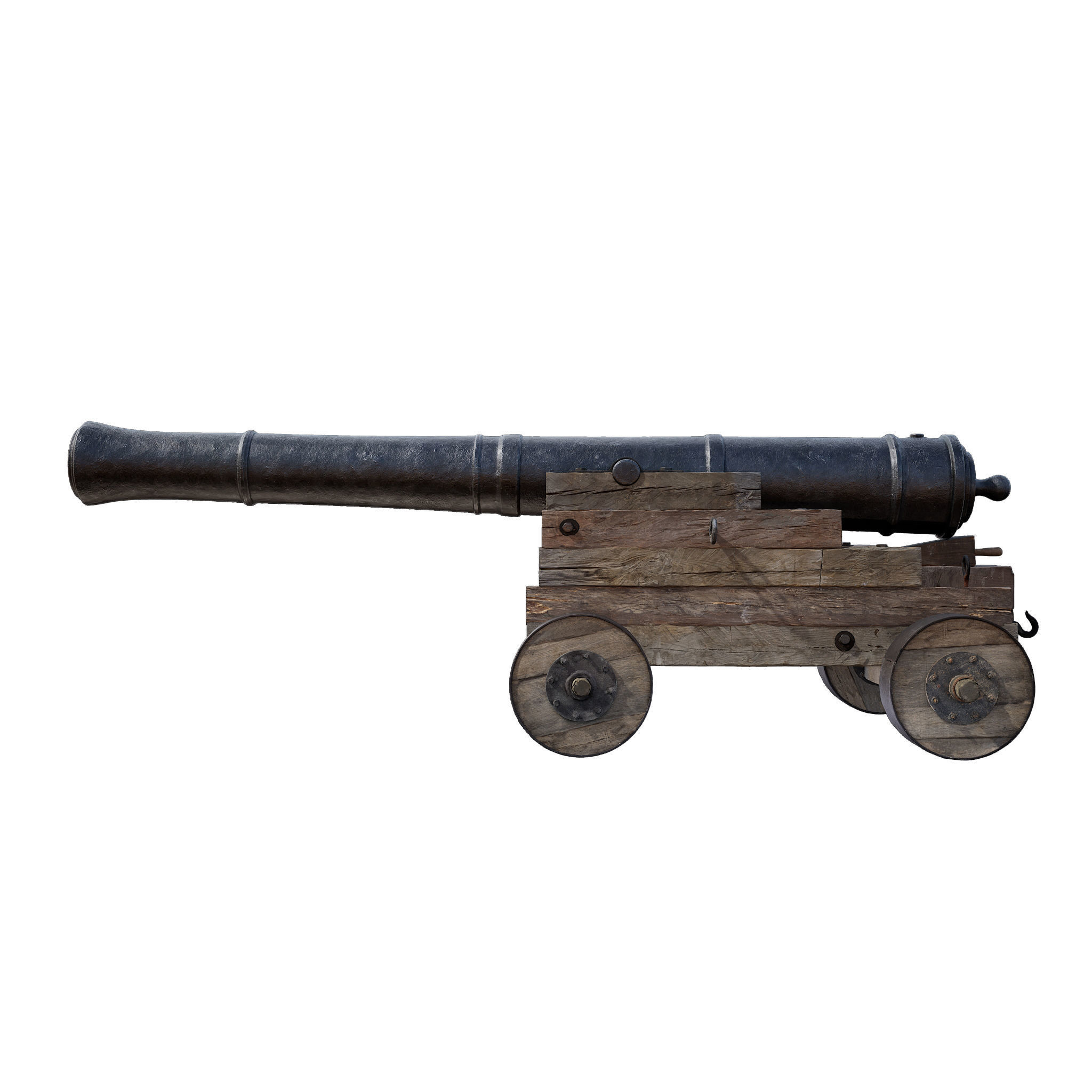 Cannon Naval 1 3D model_7