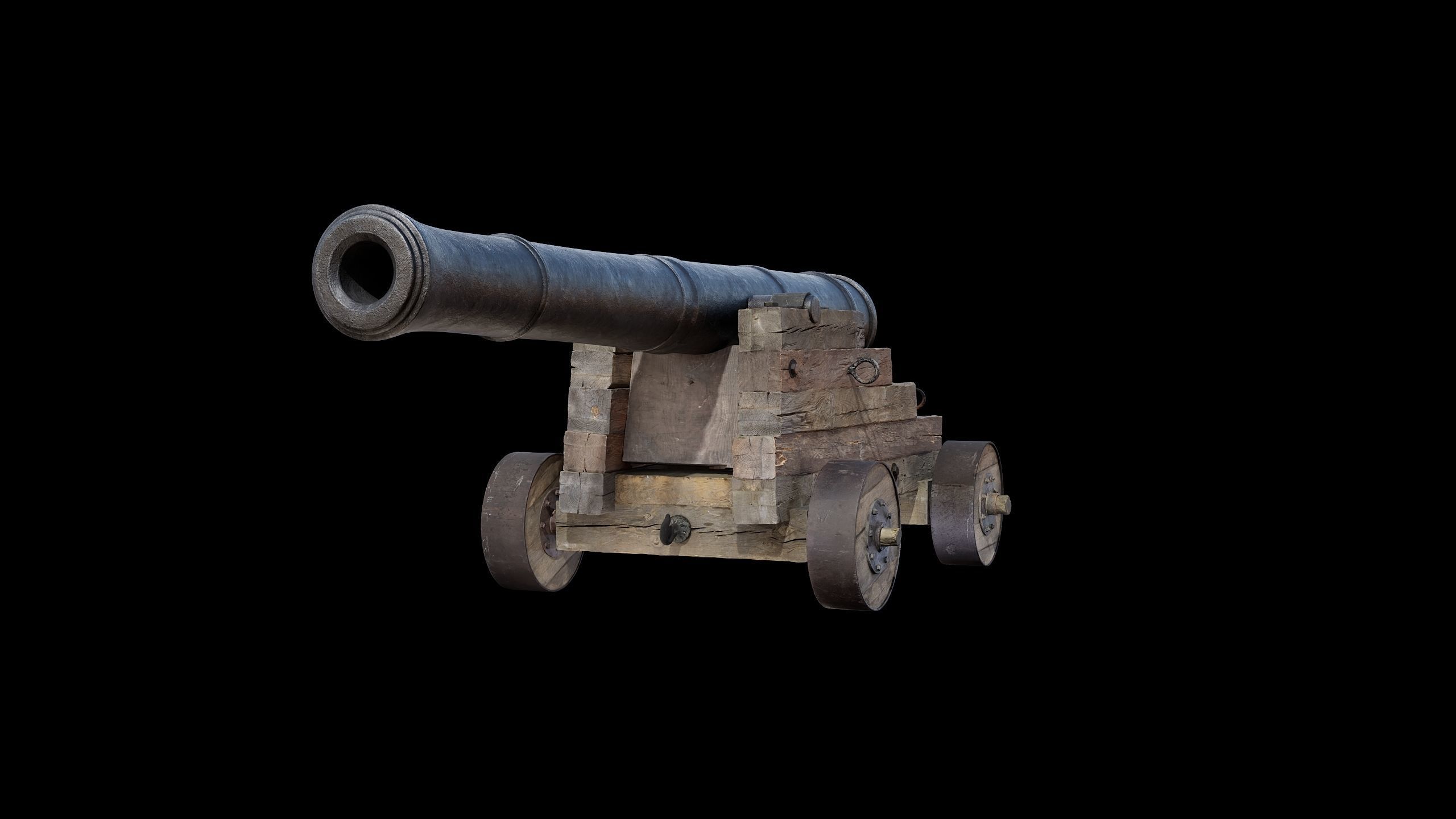 Cannon Naval 1 3D model_10