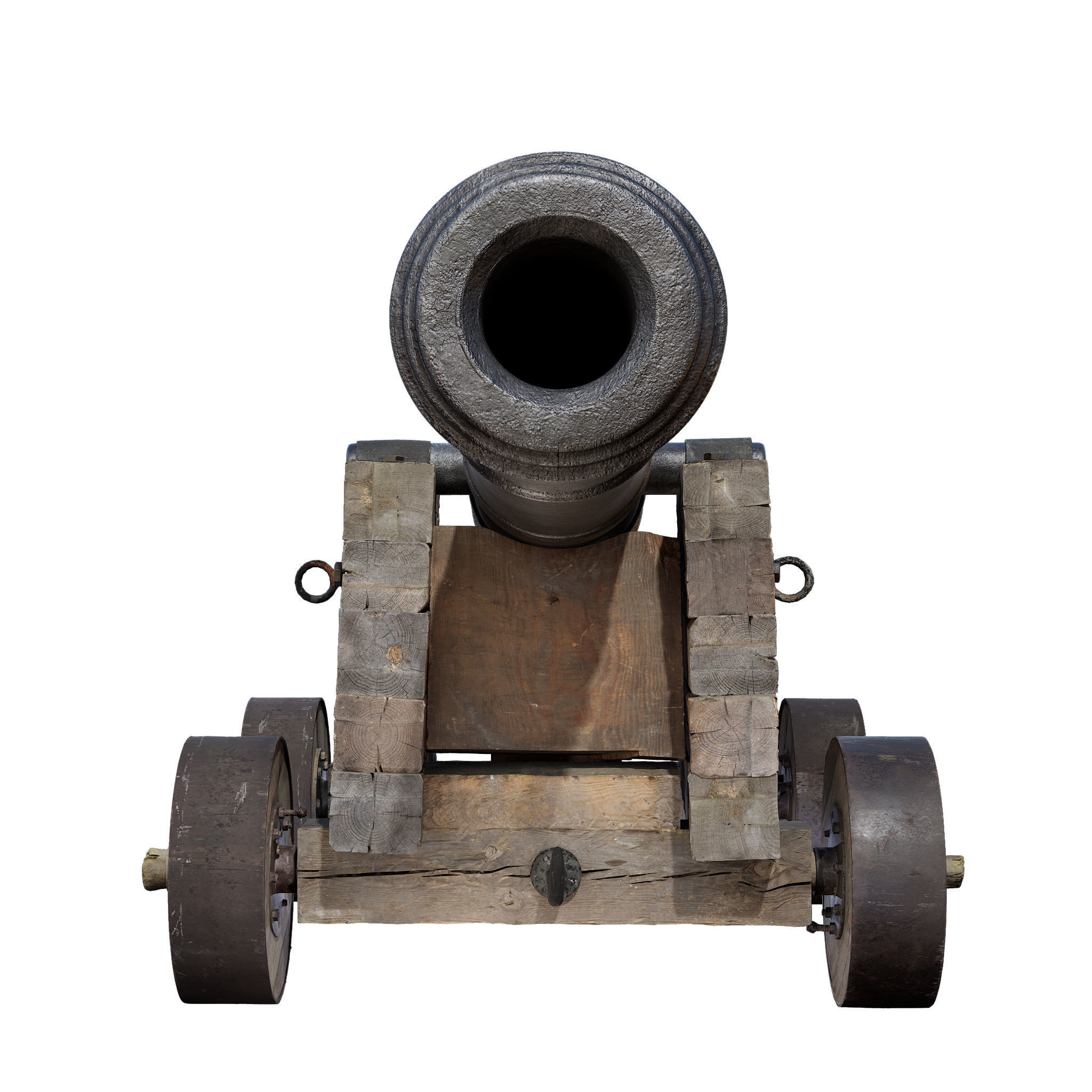 Cannon Naval 1 3D model_8