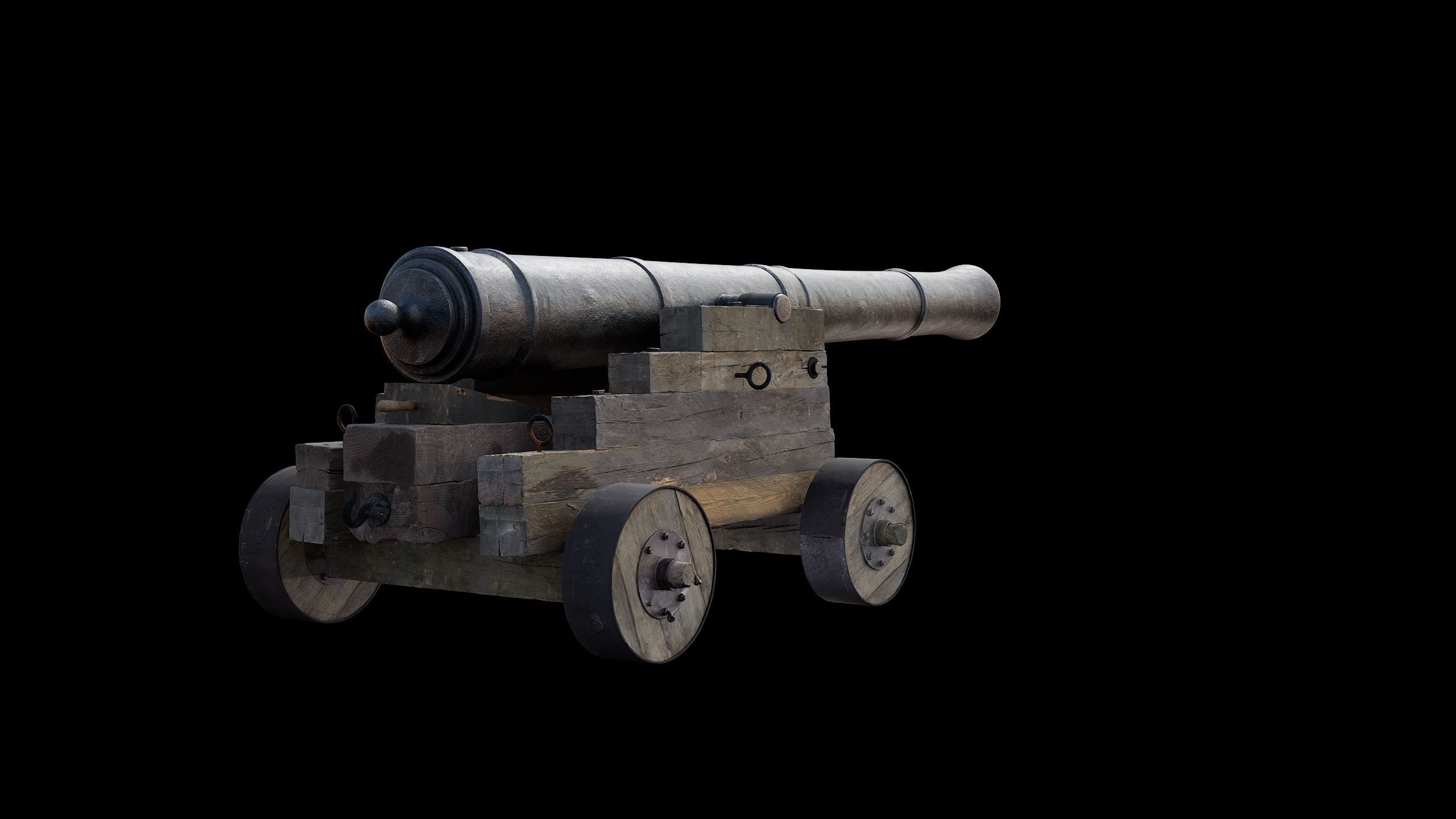 Cannon Naval 1 3D model_13