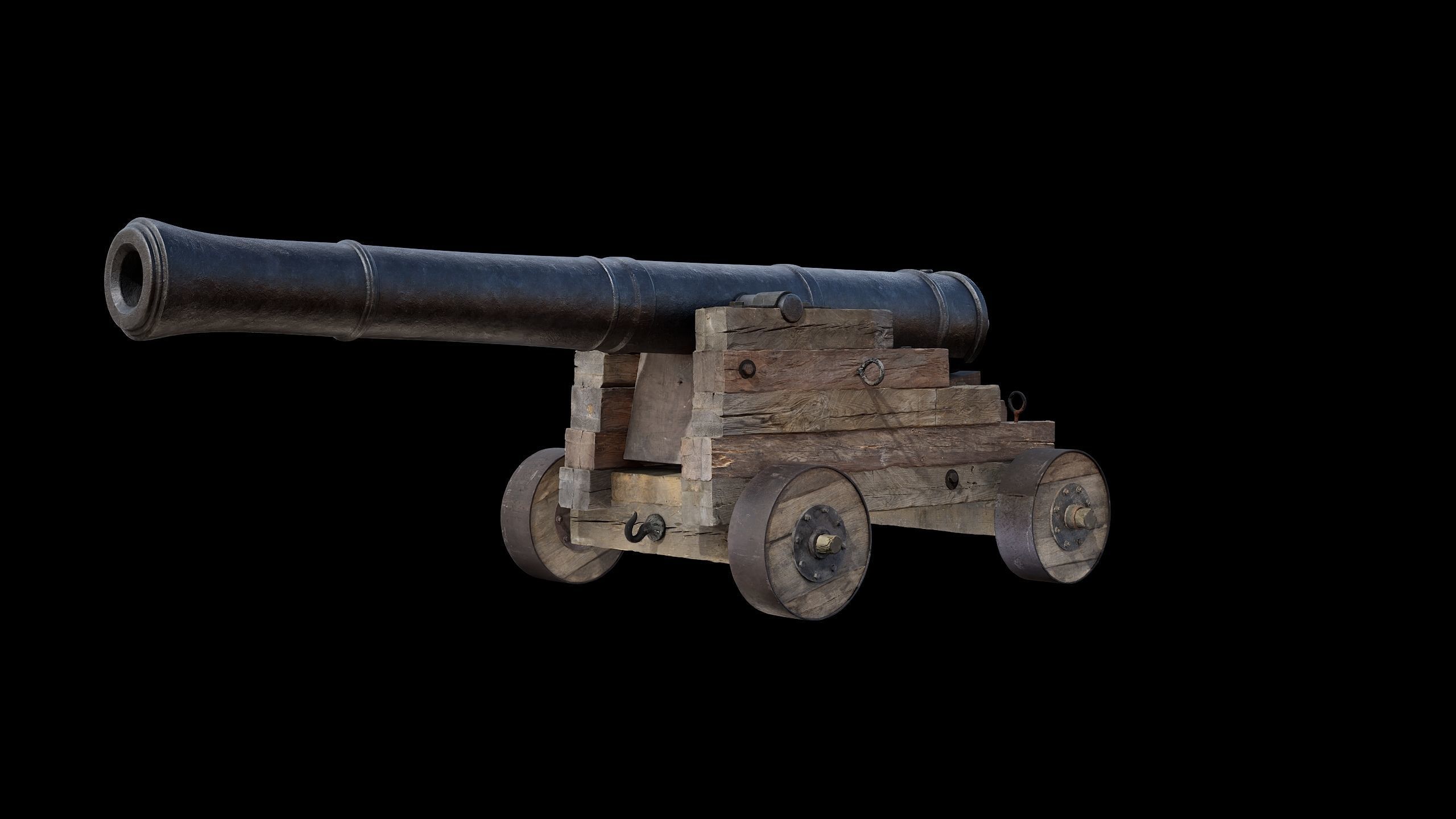 Cannon Naval 1 3D model_24