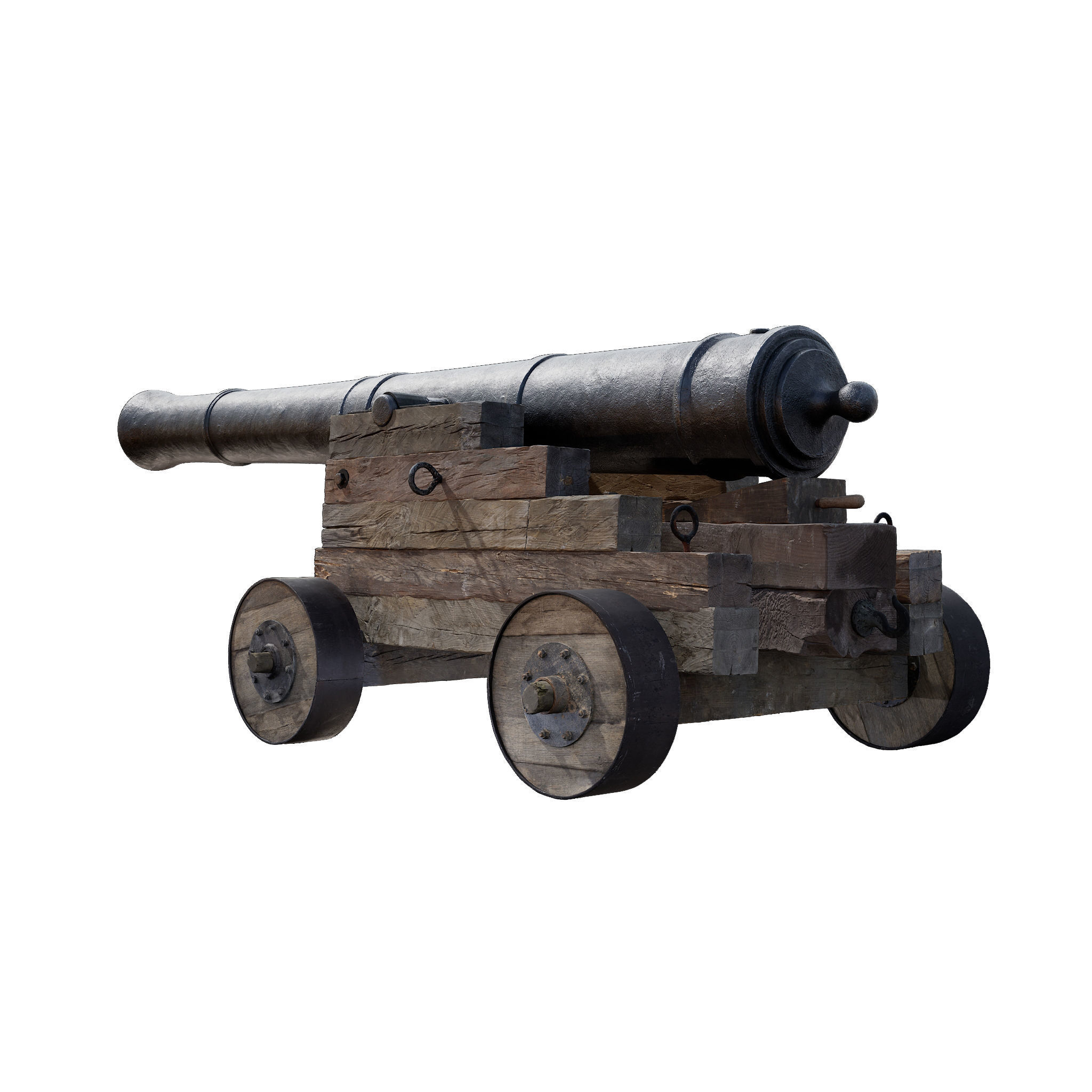Cannon Naval 1 3D model_4
