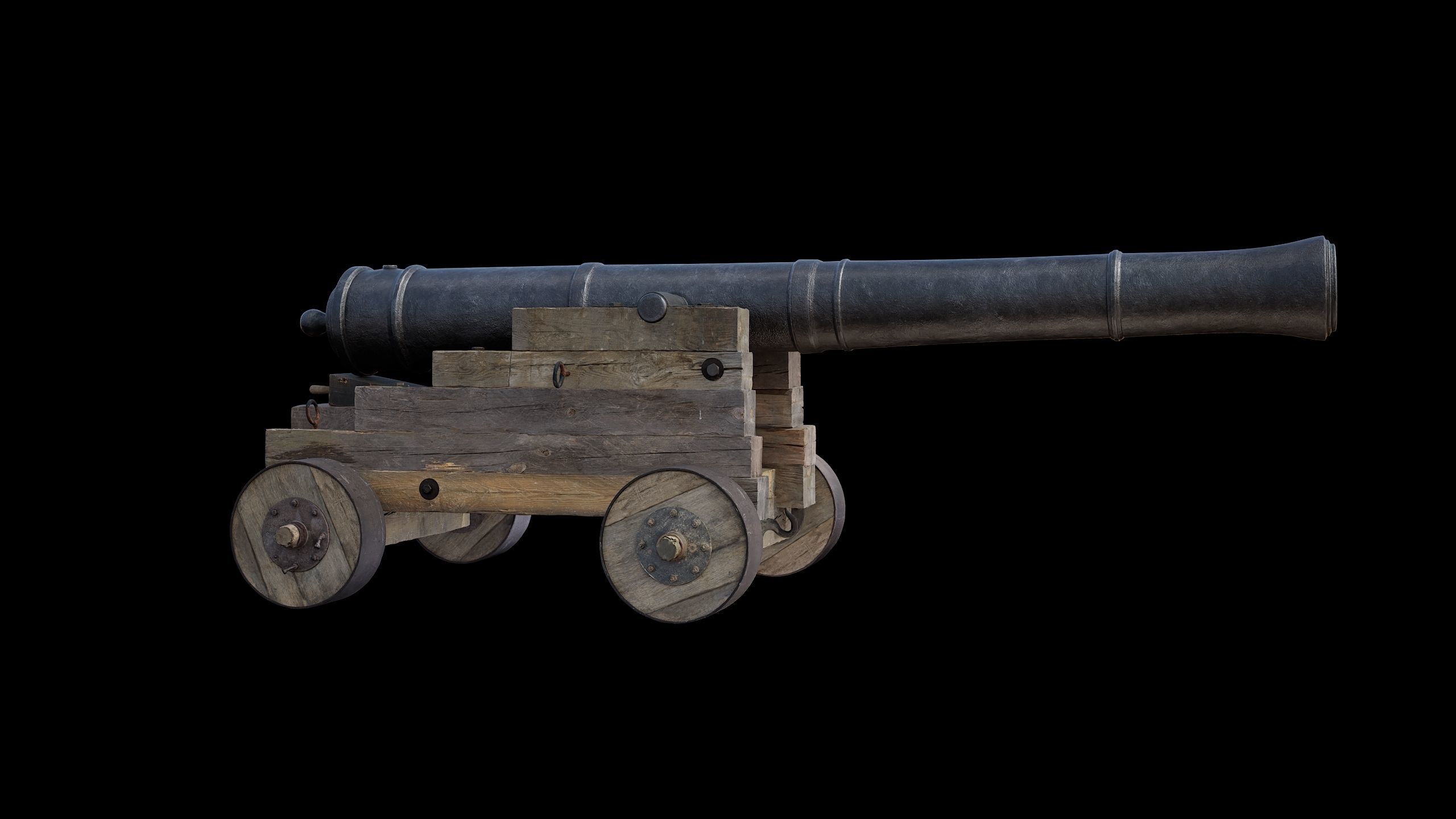 Cannon Naval 1 3D model_19