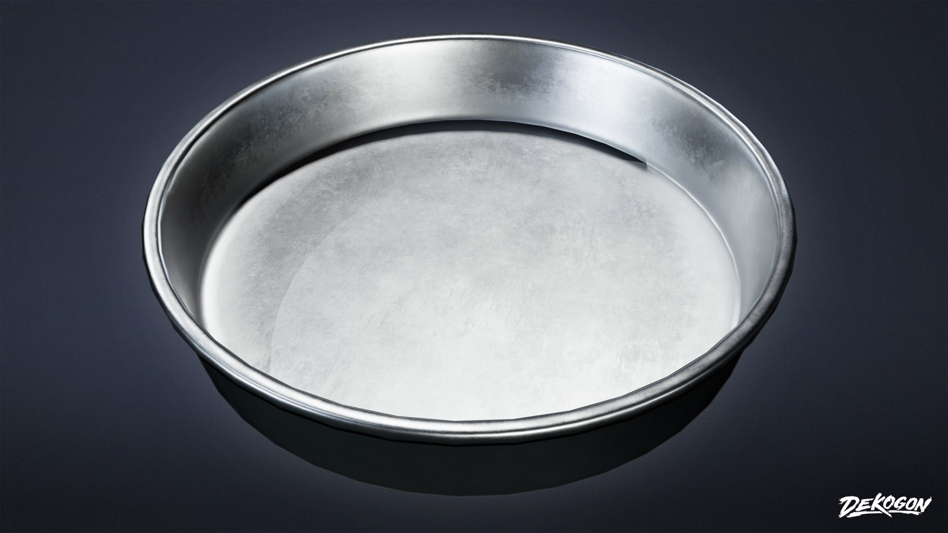 KITCHEN - Baking Pans 01 - LOW POLY Low-poly 3D model_6