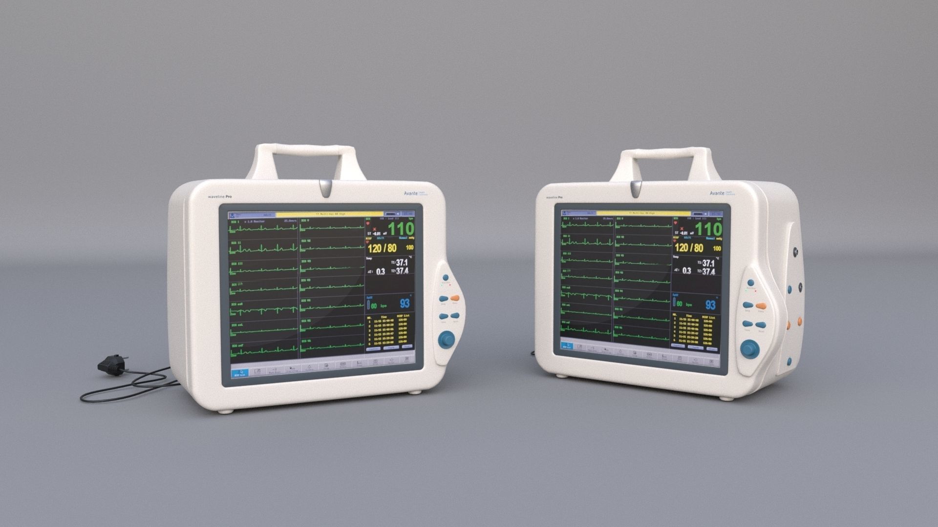 Patient Monitor 3D model_1
