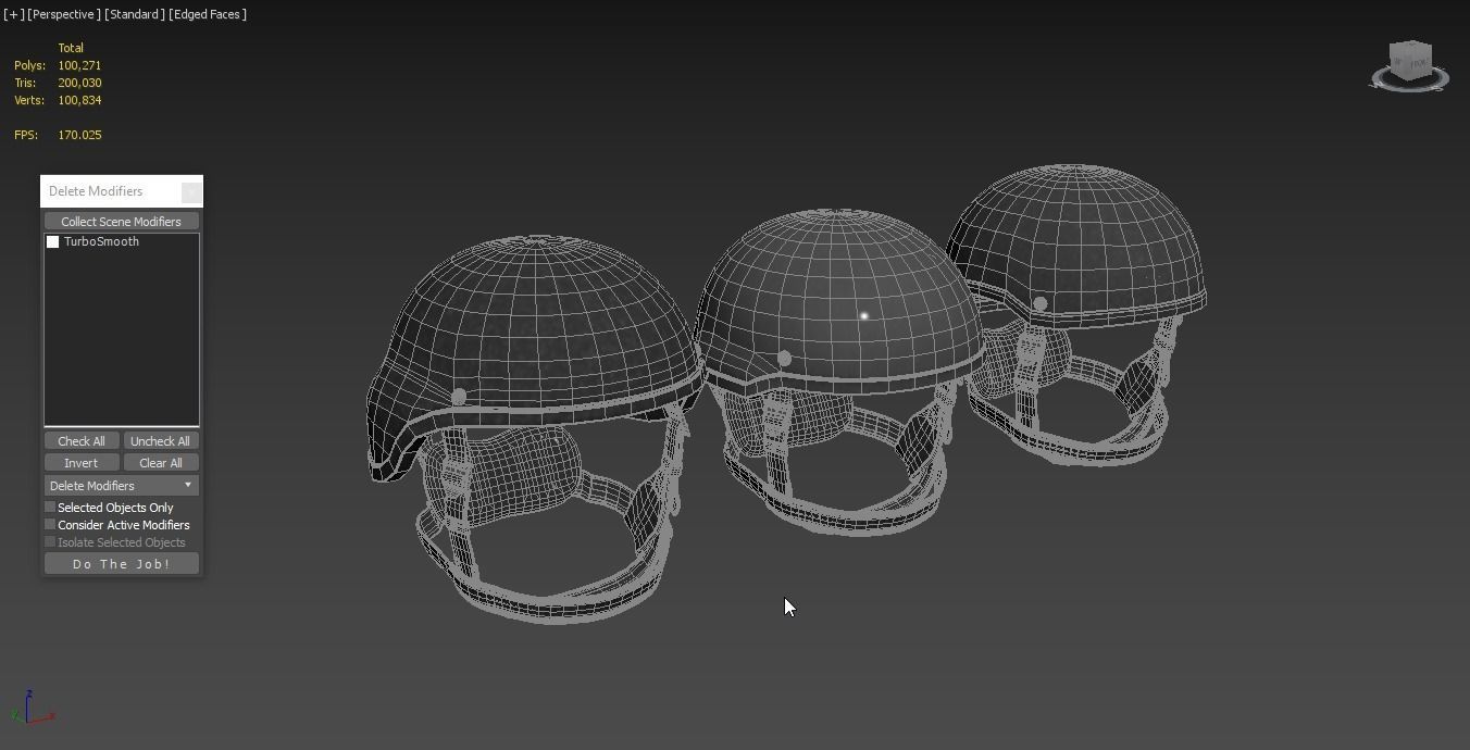 Tactical Ballistic Helmet SA-501 ACH 3D model_3