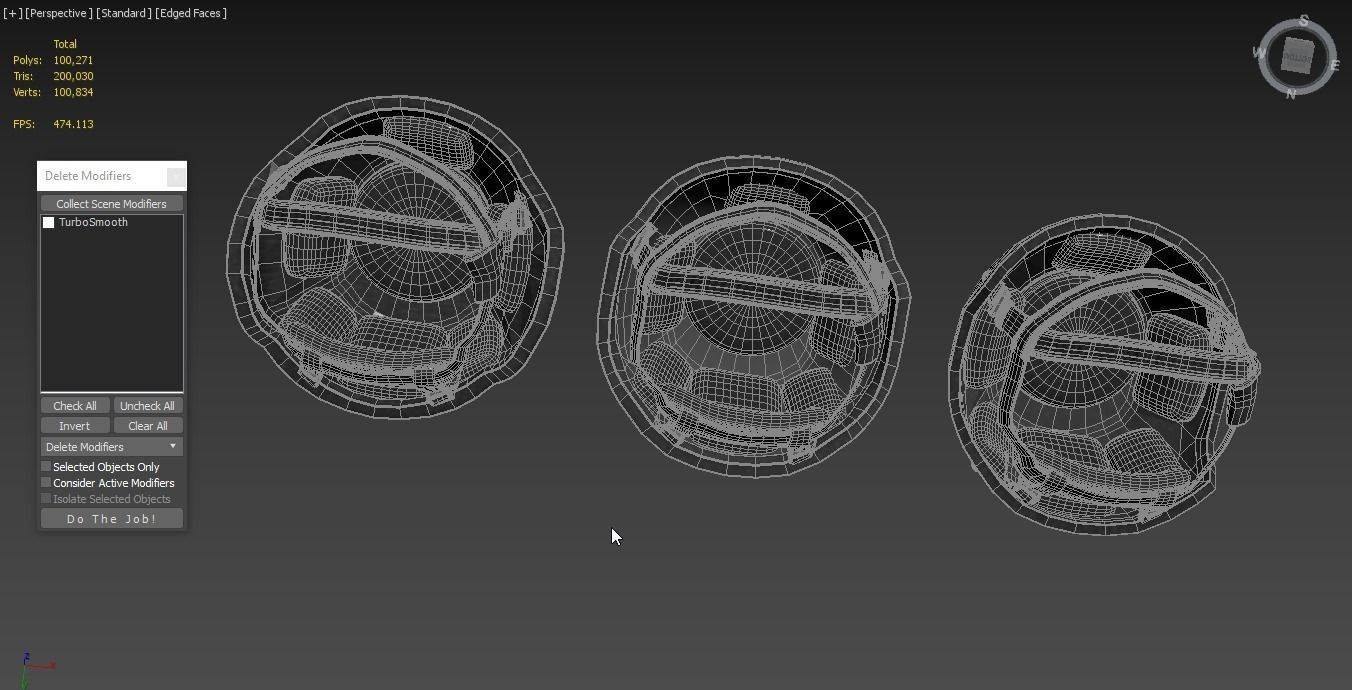 Tactical Ballistic Helmet SA-501 ACH 3D model_8